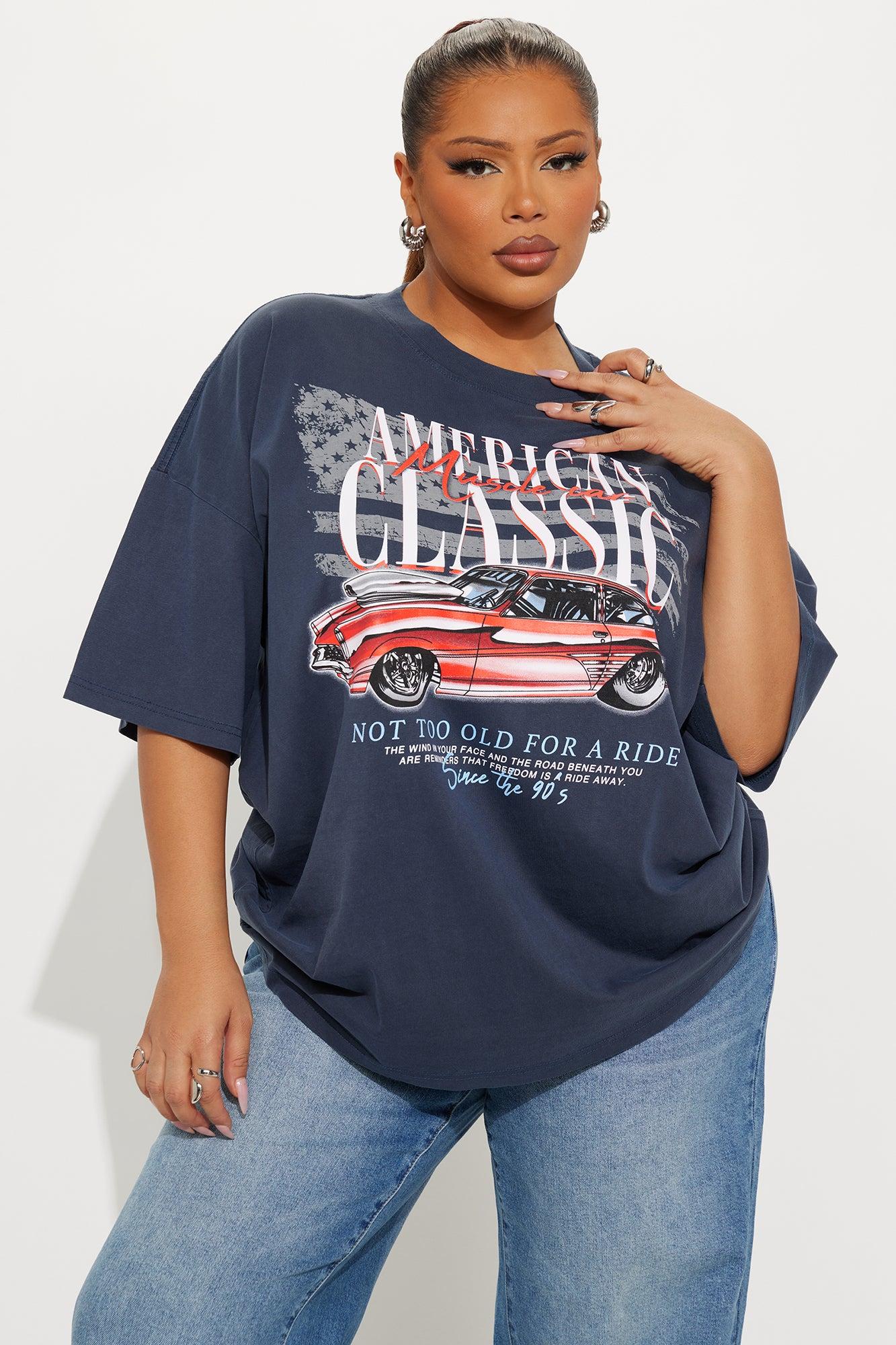 American Classic Ride Washed Tee - Navy Wash Product Image