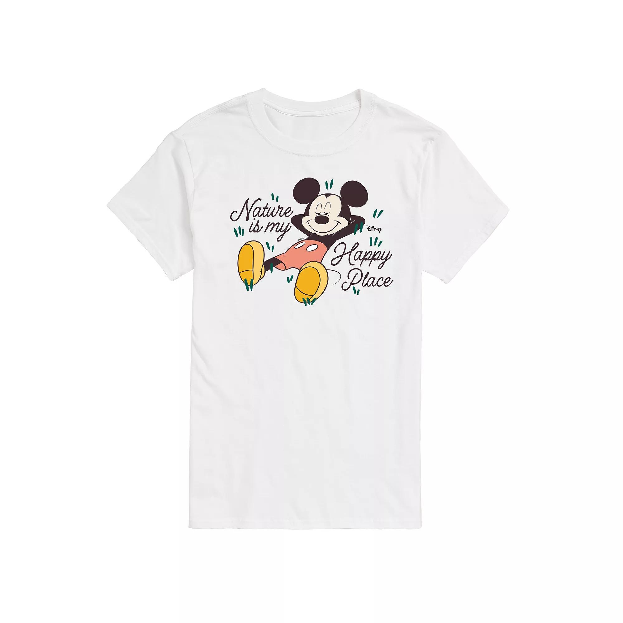 Disney's Mickey Mouse Men's Nature Is My Happy Place Graphic Tee,  Product Image