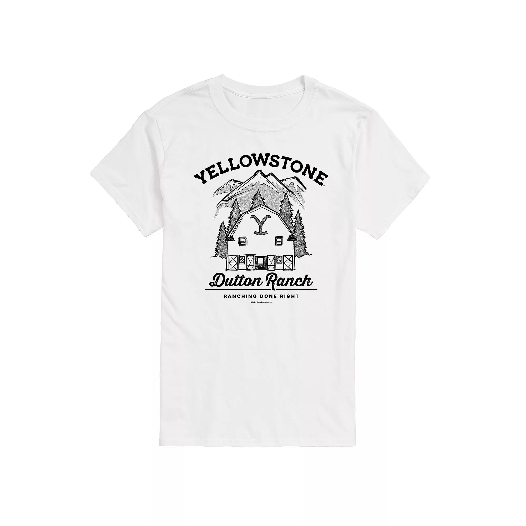 Big & Tall Yellowstone Dutton Ranch Graphic Tee, Men's,  Product Image