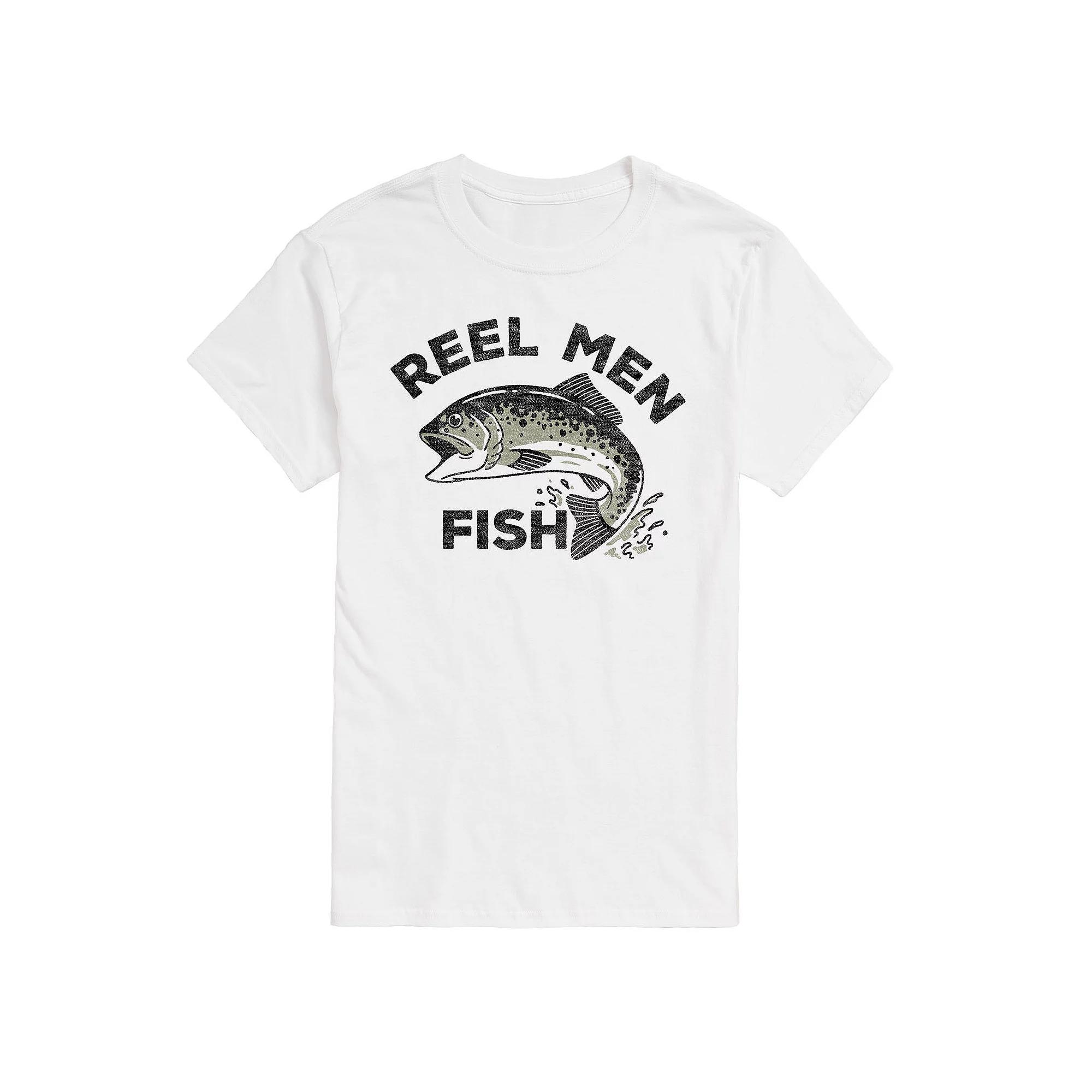 Big & Tall Reel Men Fish Tee, Men's,  Product Image
