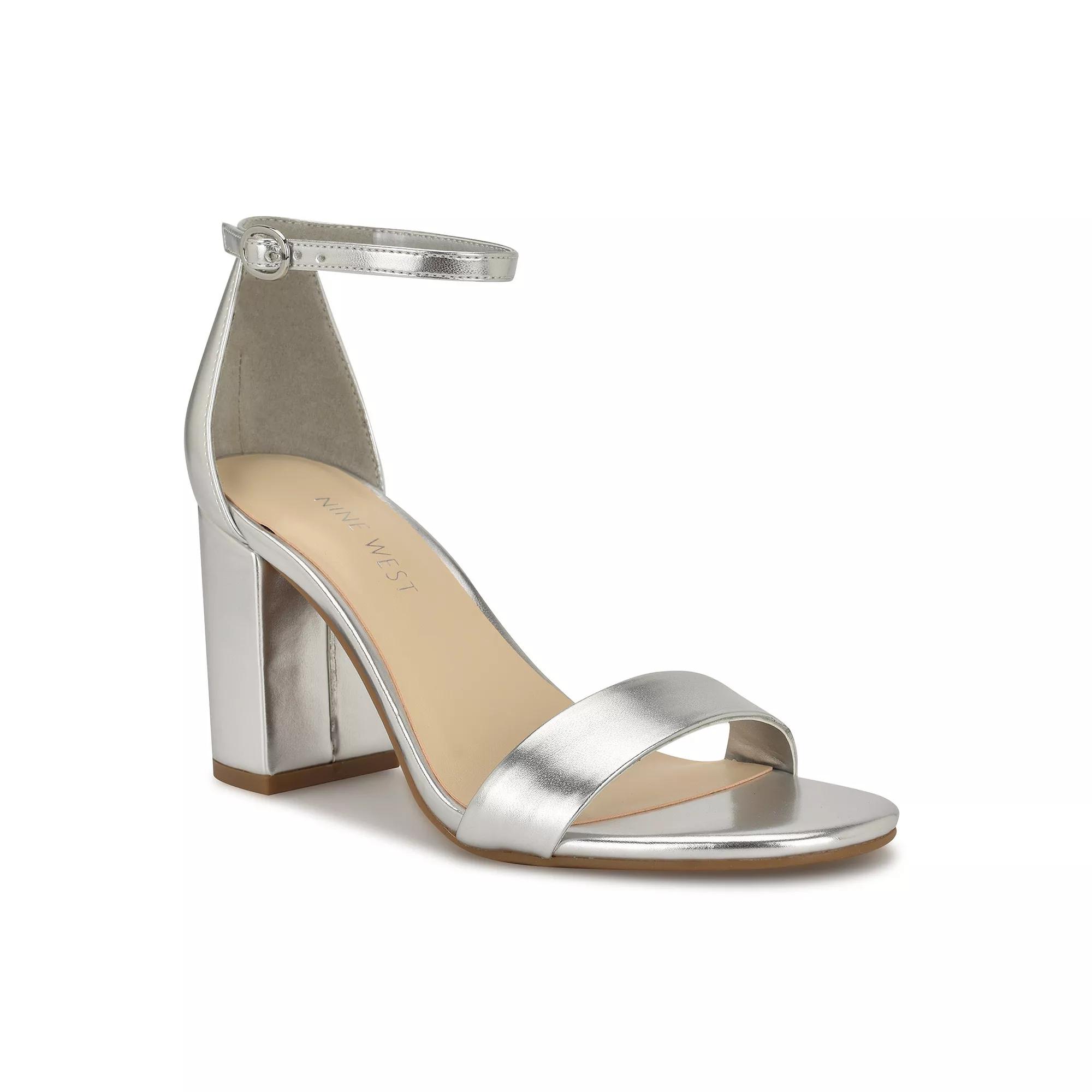 Nine West Tanela Women's Dress Sandals, Size: 9, Silver Product Image