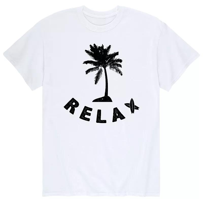 Big & Tall Relax Palm Tree Graphic Tee, Men's,  Product Image
