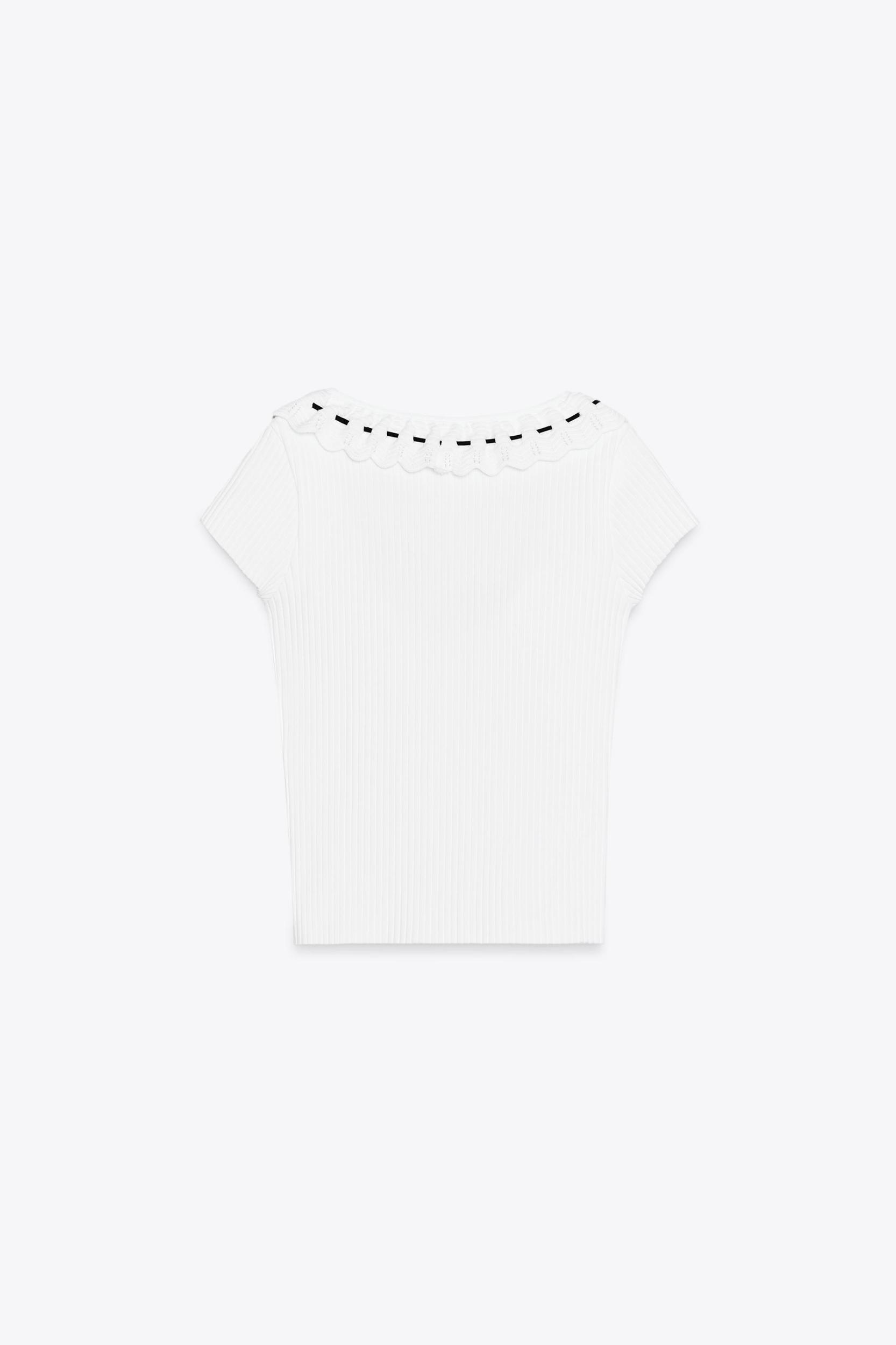 ROMANTIC RIBBED T-SHIRT Product Image