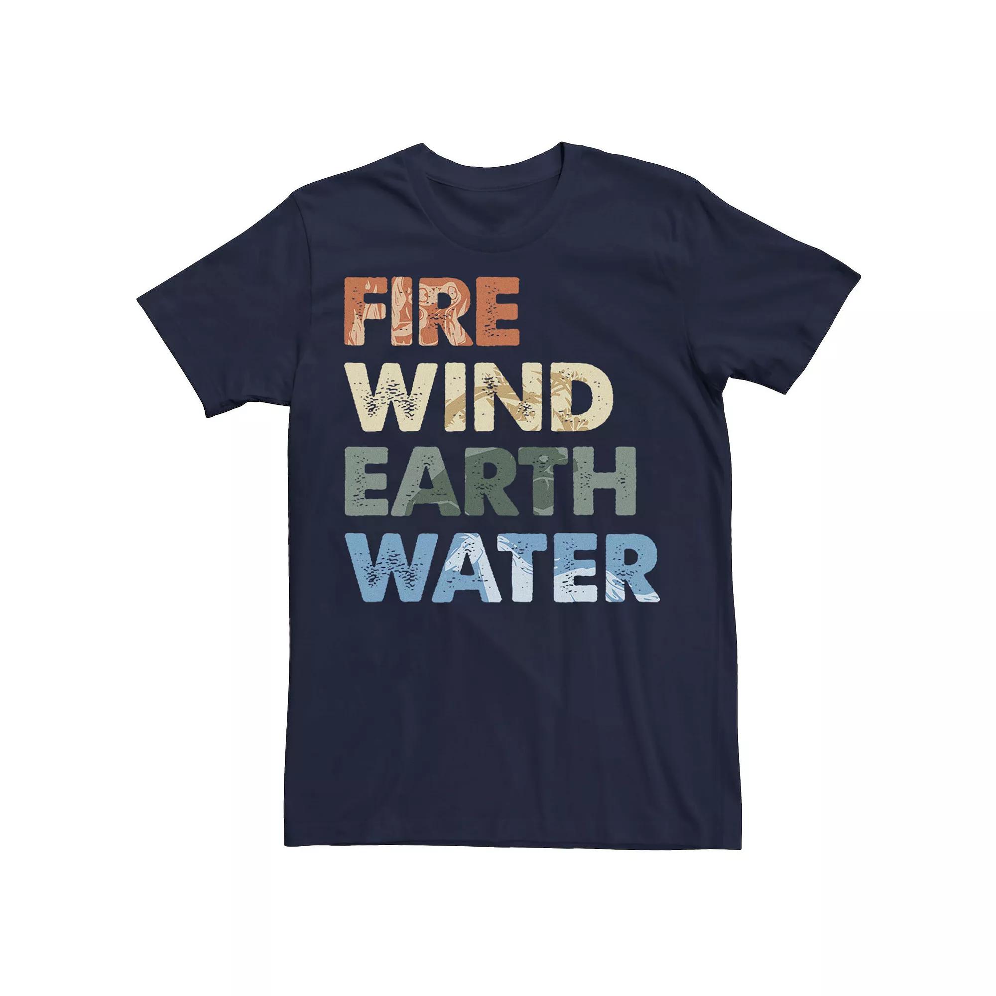 Disney's Frozen 2 Element Text Stack Fill Men's Tee,  Product Image