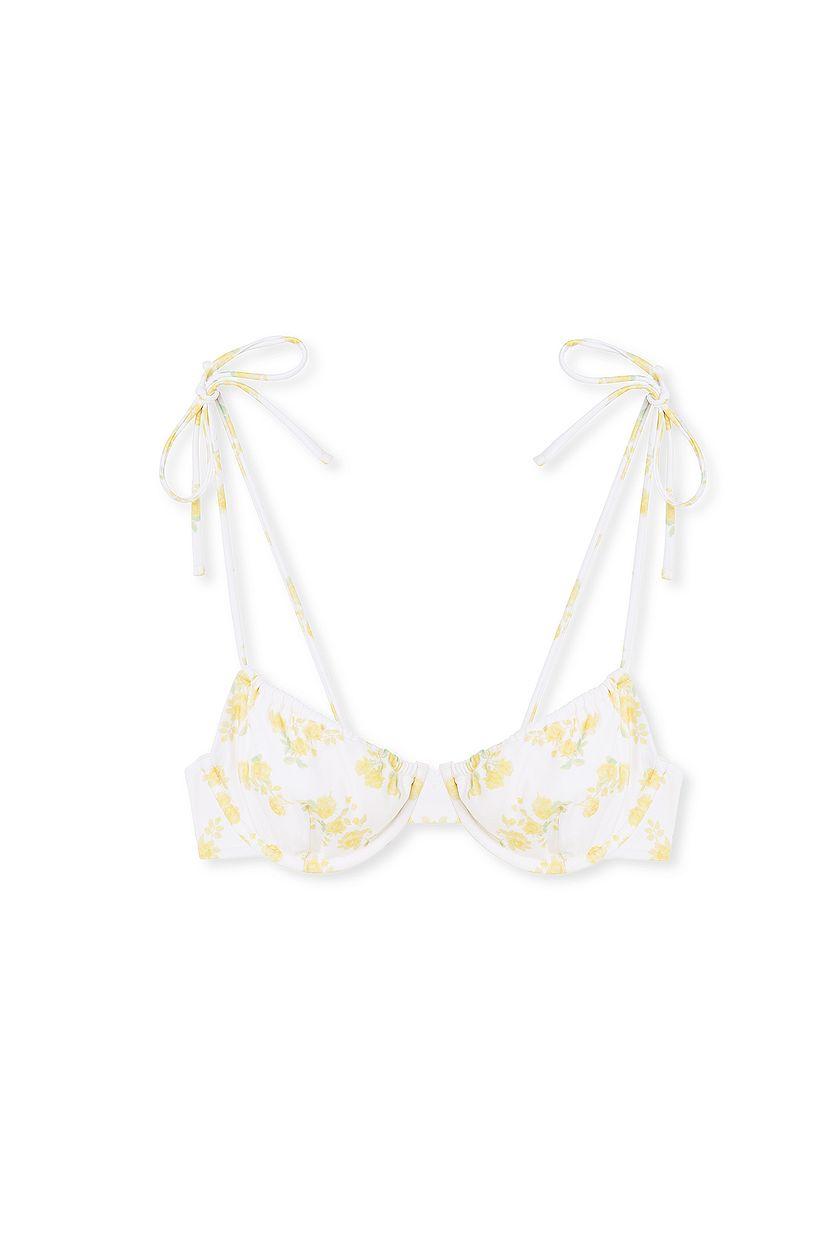 Drawstring Tie Bikini Bra Product Image