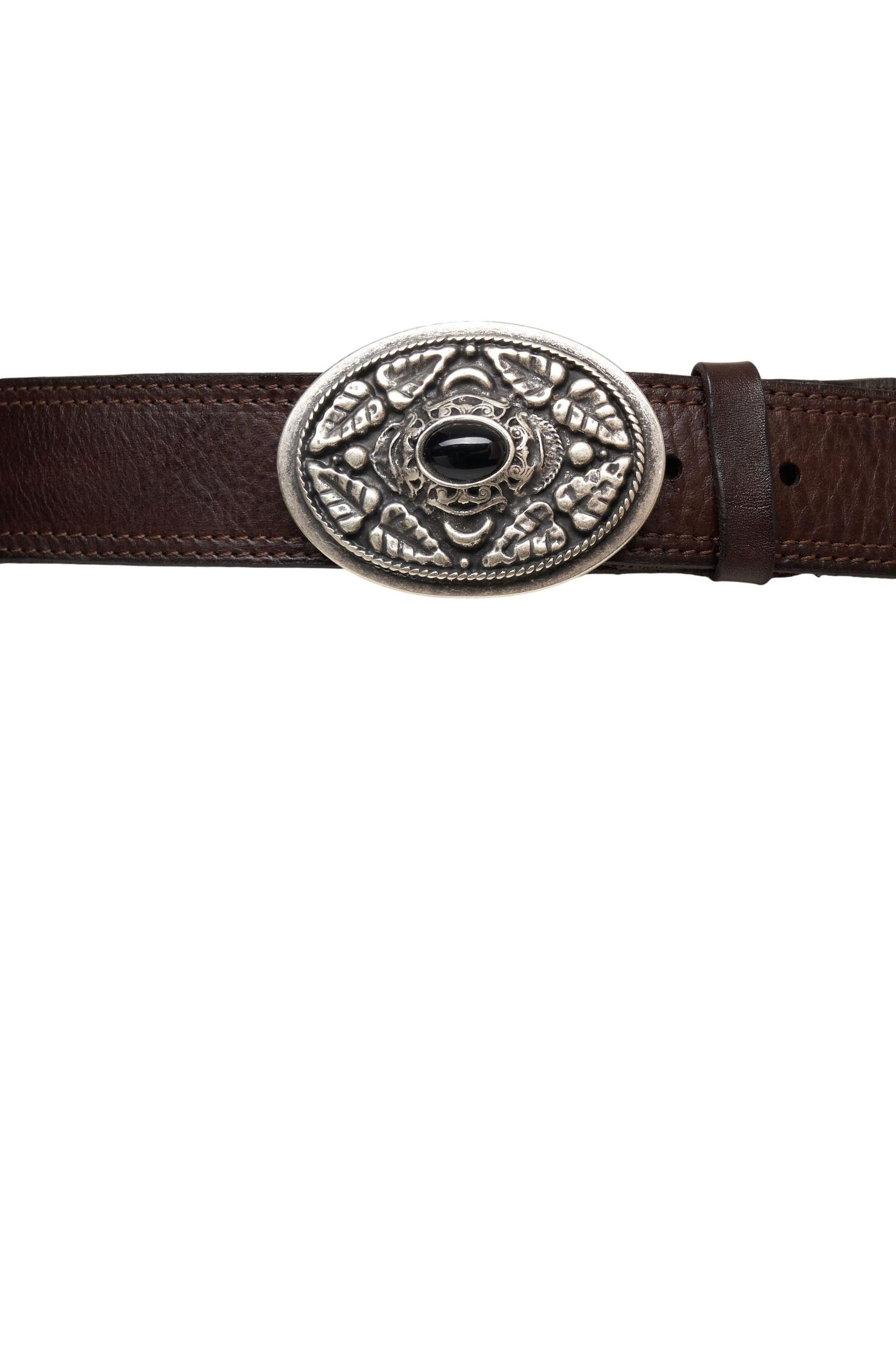 Grained leather belt Product Image