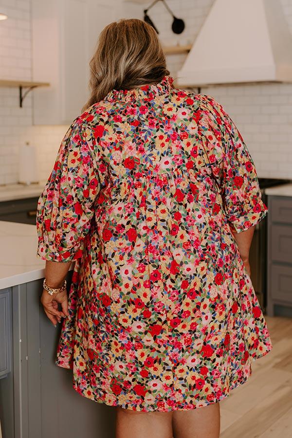 Mosaic of Style Floral Mini Dress Curves Product Image