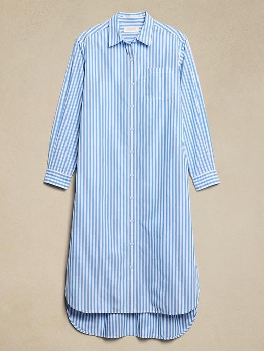 Midi Poplin Shirtdress Product Image