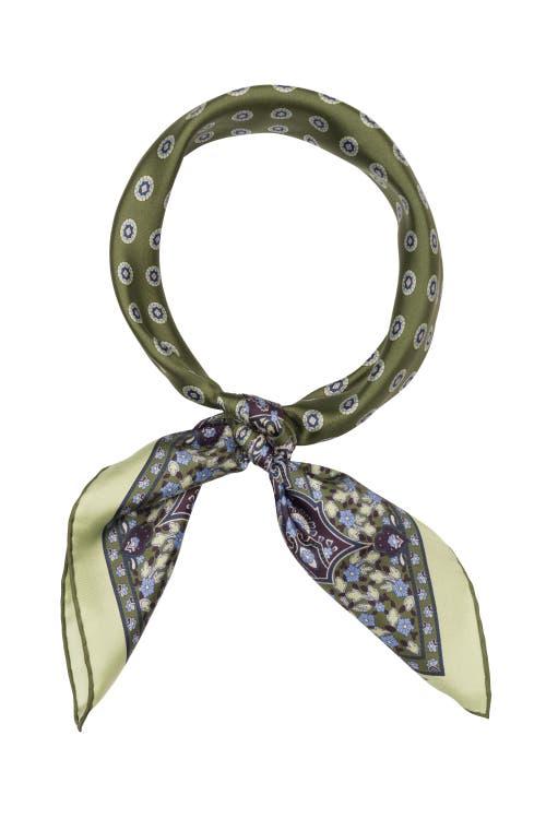 Elizabetta Filippo - Hand Rolled Silk Neckerchief for Men in Green at Nordstrom Product Image
