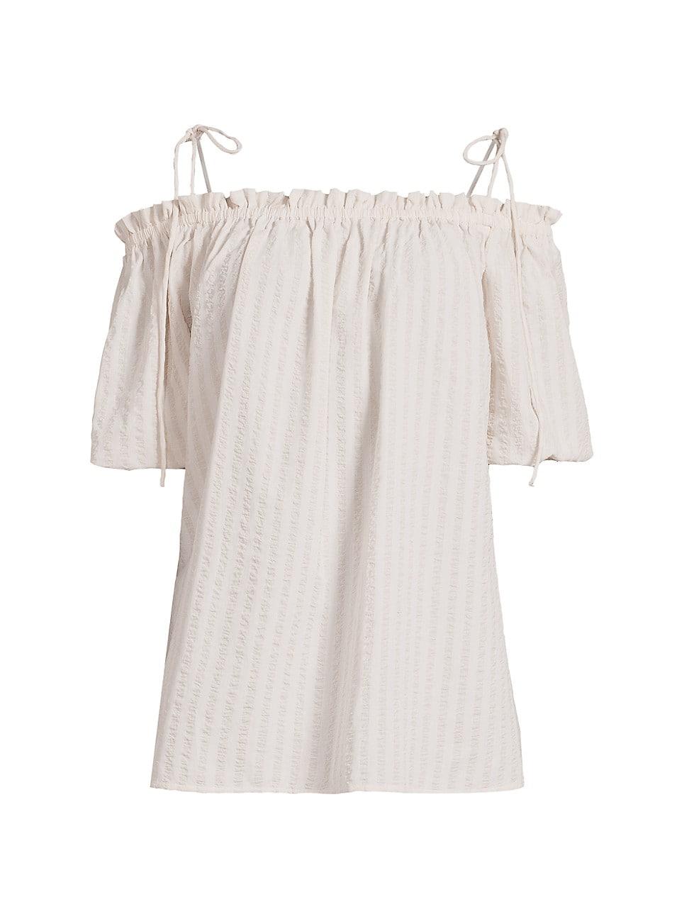 Womens Harmony Cotton Seersucker Top Product Image