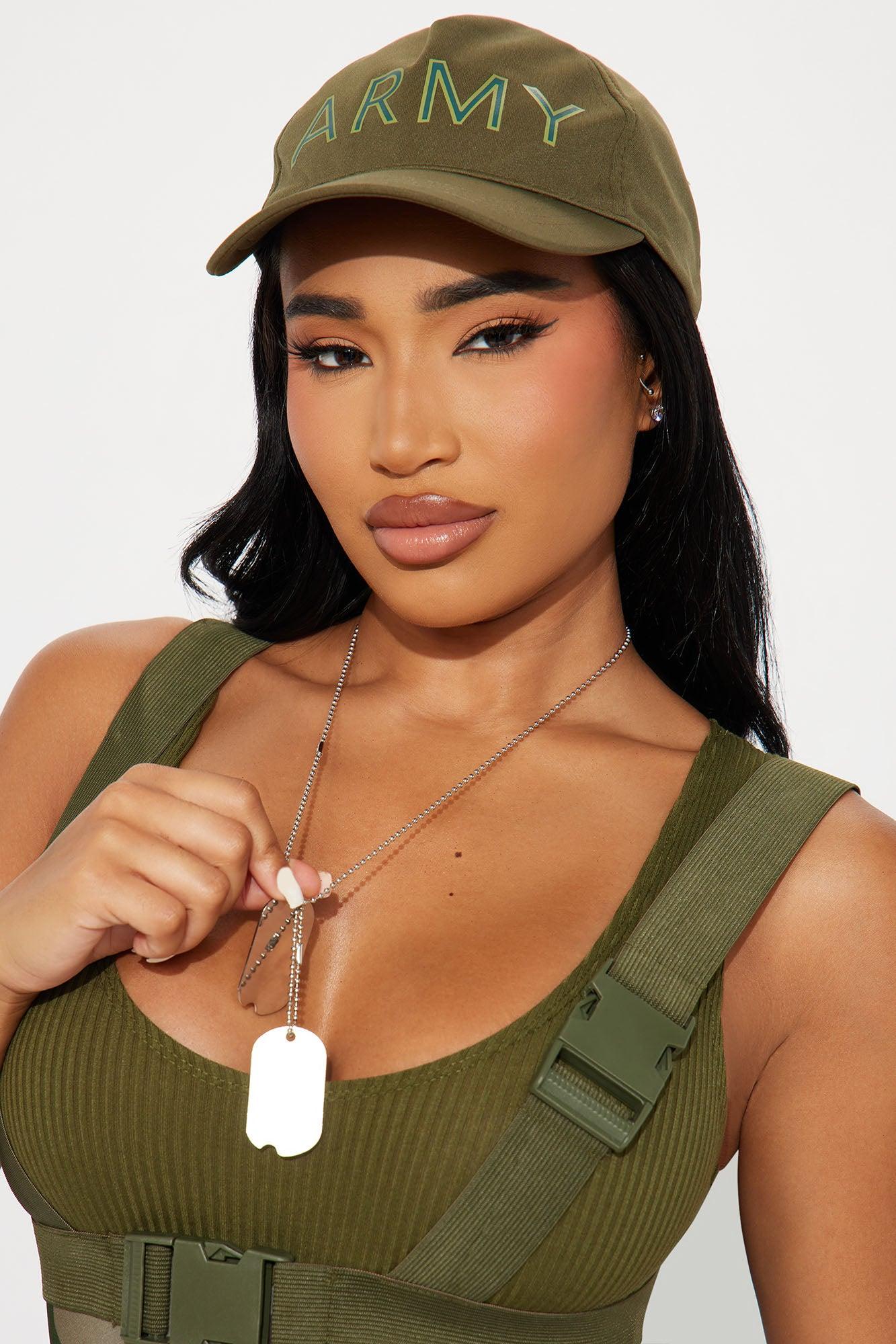 Bratty Sergeant 4 Piece Costume Set - Camouflage Product Image