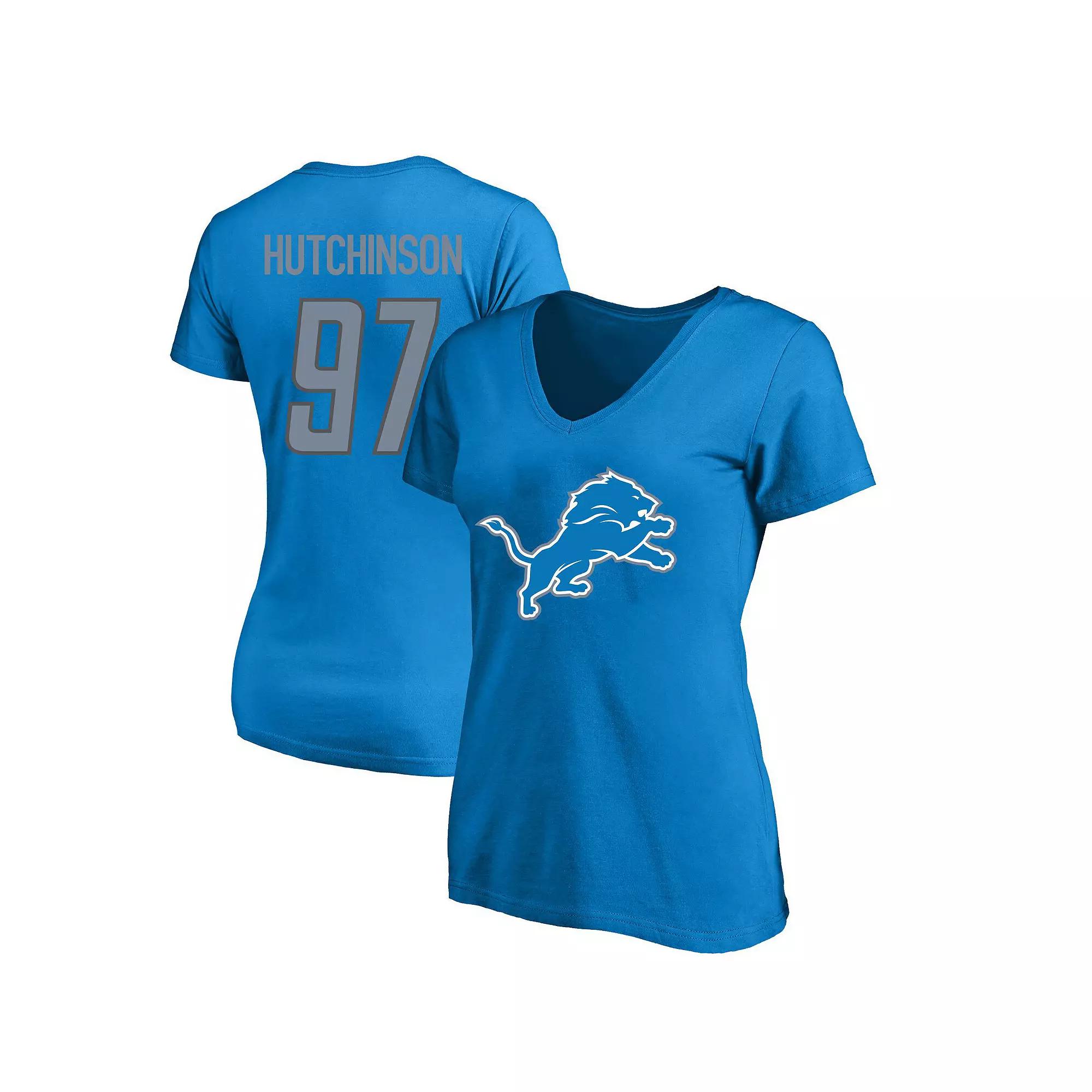 Women's Fanatics Branded Aidan Hutchinson Blue Detroit Lions Plus  Product Image
