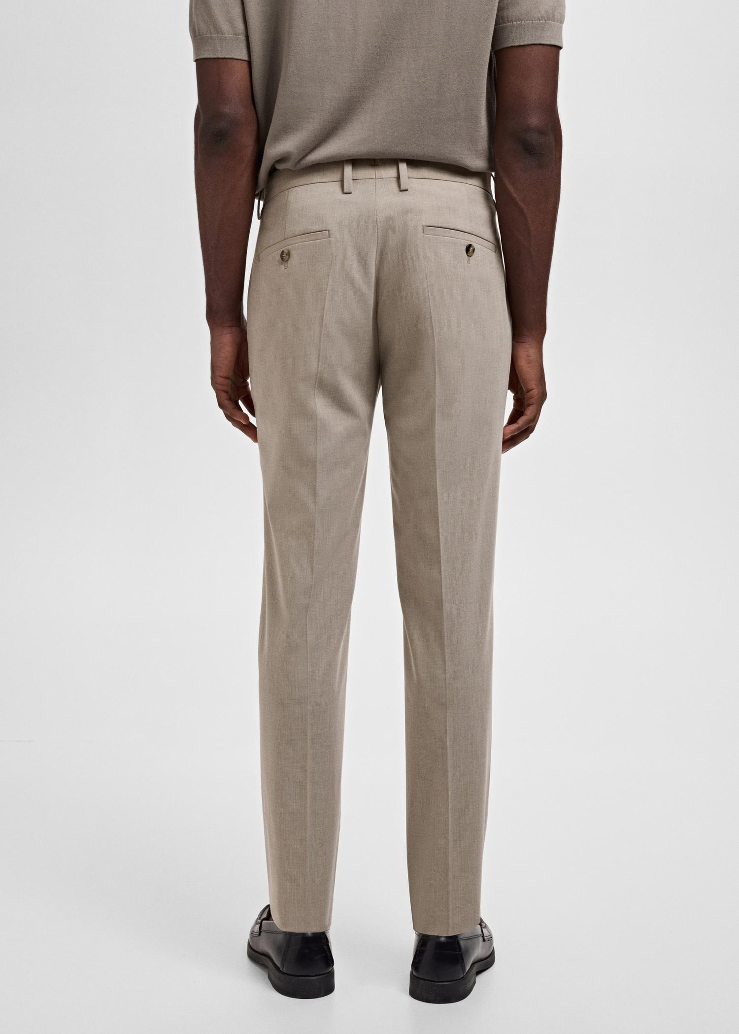 Stretch fabric super slim-fit suit trousers - Men | MANGO USA Product Image