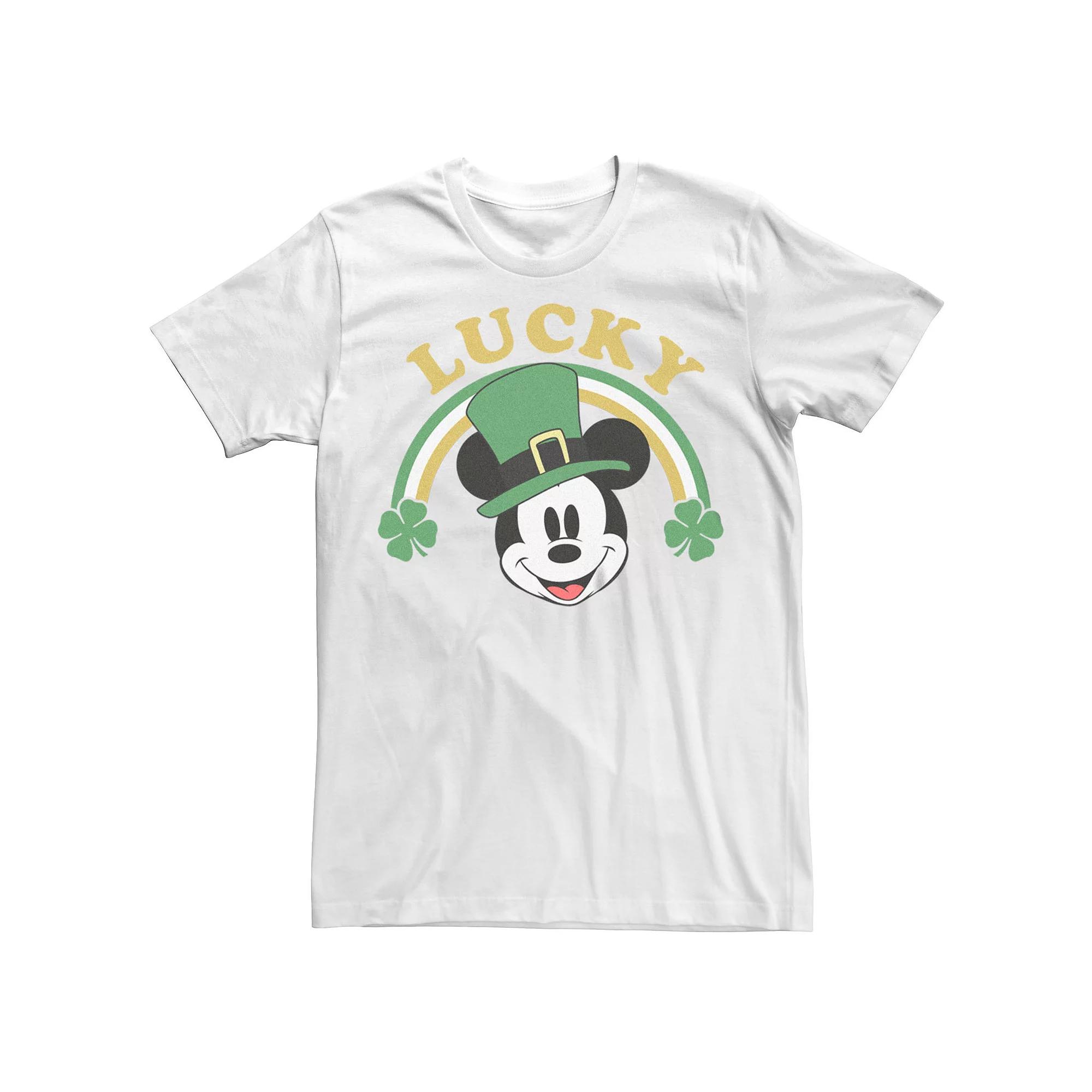 Disney's Mickey & Friends Men's St. Patrick's Day Lucky Mickey Graphic Tee,  Product Image