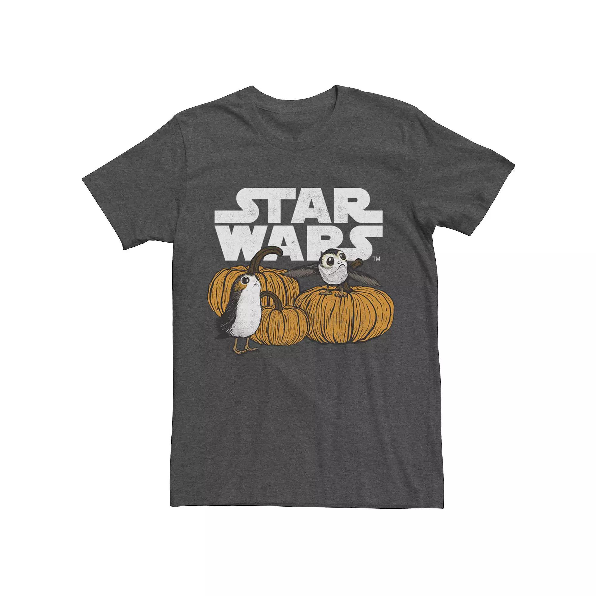 Men's Star Wars Pumpkin Patch Porg Group Shot Tee,  Product Image