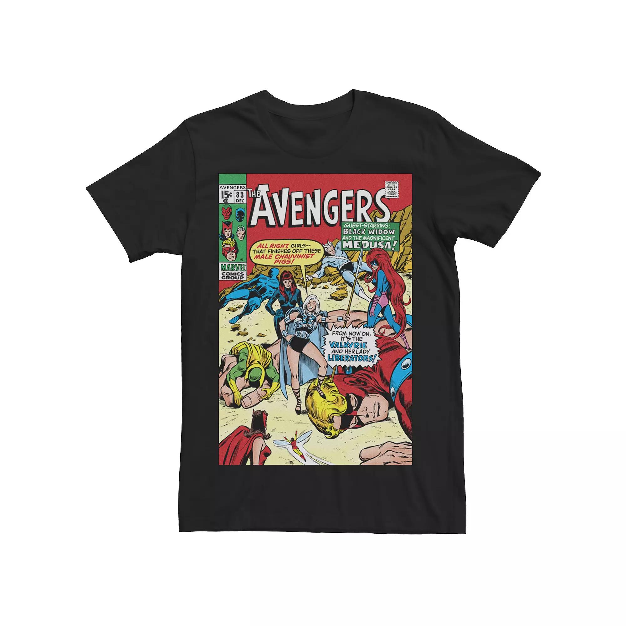 Men's Marvel The Avengers Valkyrie And Her Lady Liberators Cover Tee,  Product Image