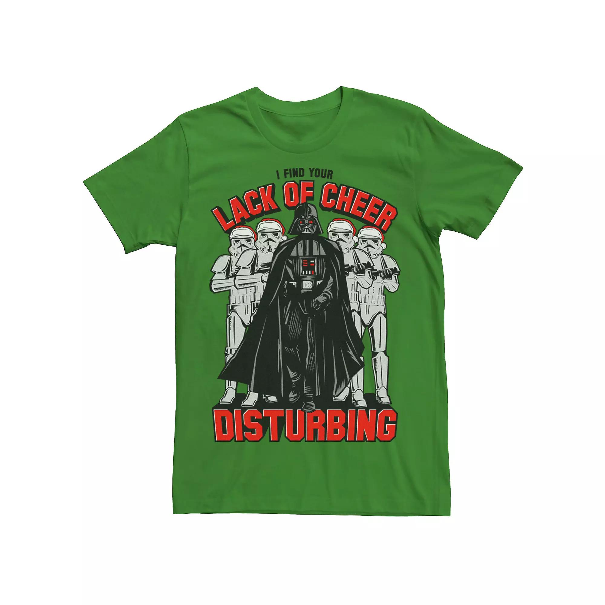 Men's Star Wars Darth Vader Lack Of Cheer Is Disturbing Tee,  Product Image