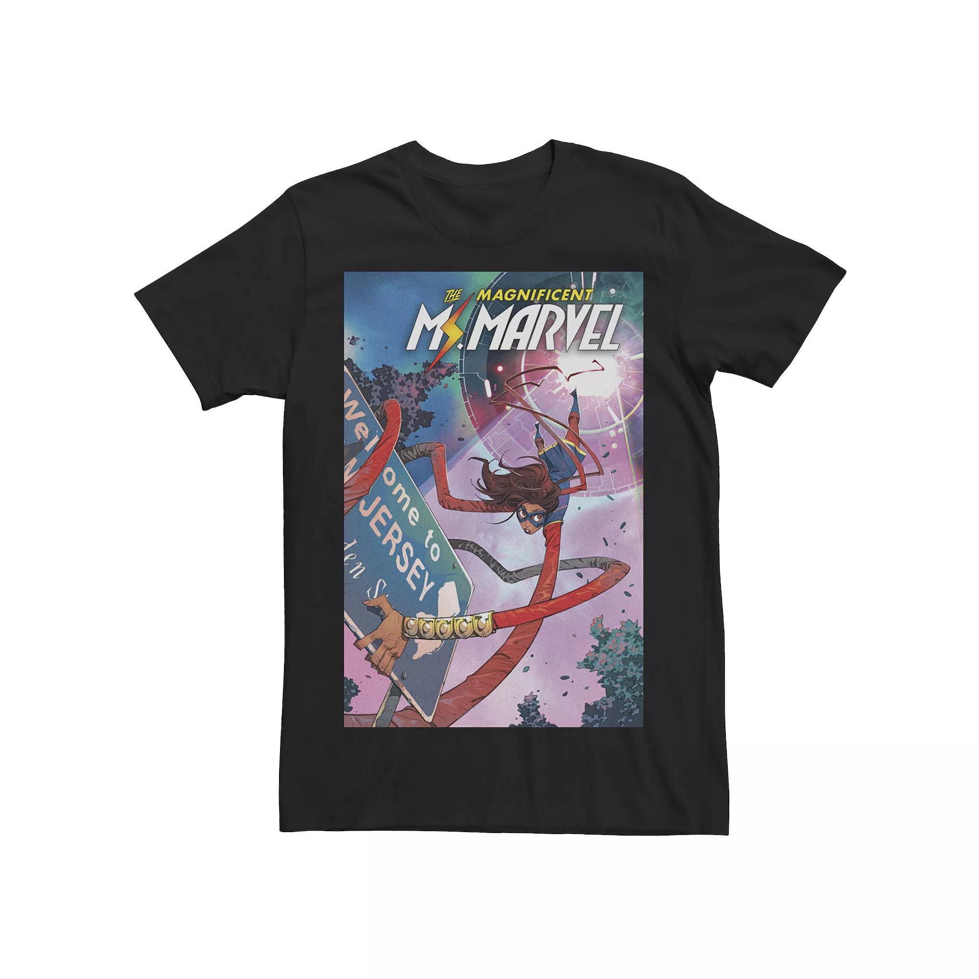 Men's Marvel Magnificent Ms. Marvel Comic Cover Tee,  Product Image