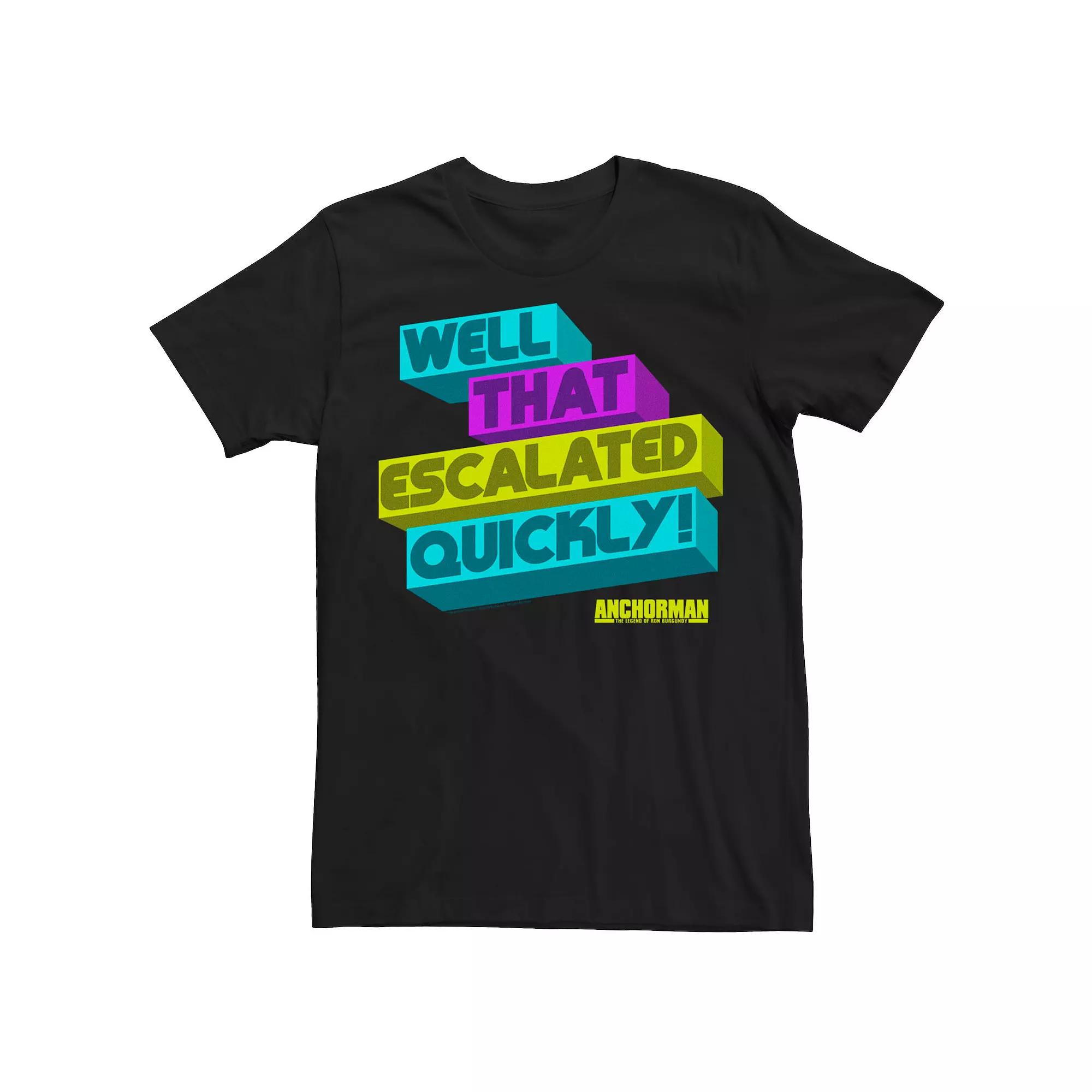 Men's Anchorman Well That Escalated Quickly Tee,  Product Image