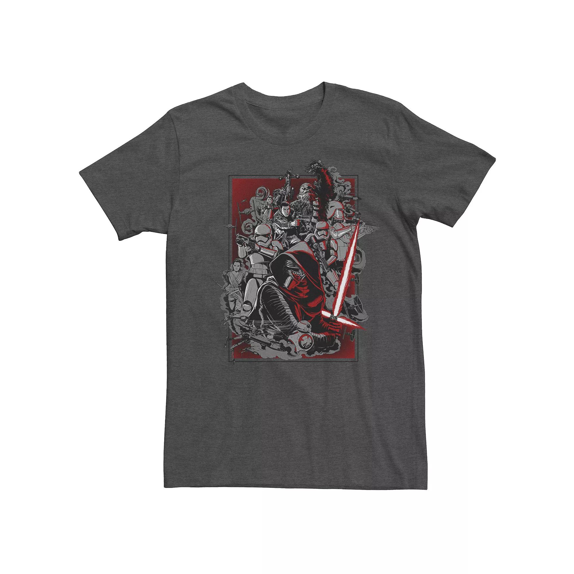 Big & Tall Star Wars Black Squadron Helmet And X-Wing Tee, Men's,  Product Image