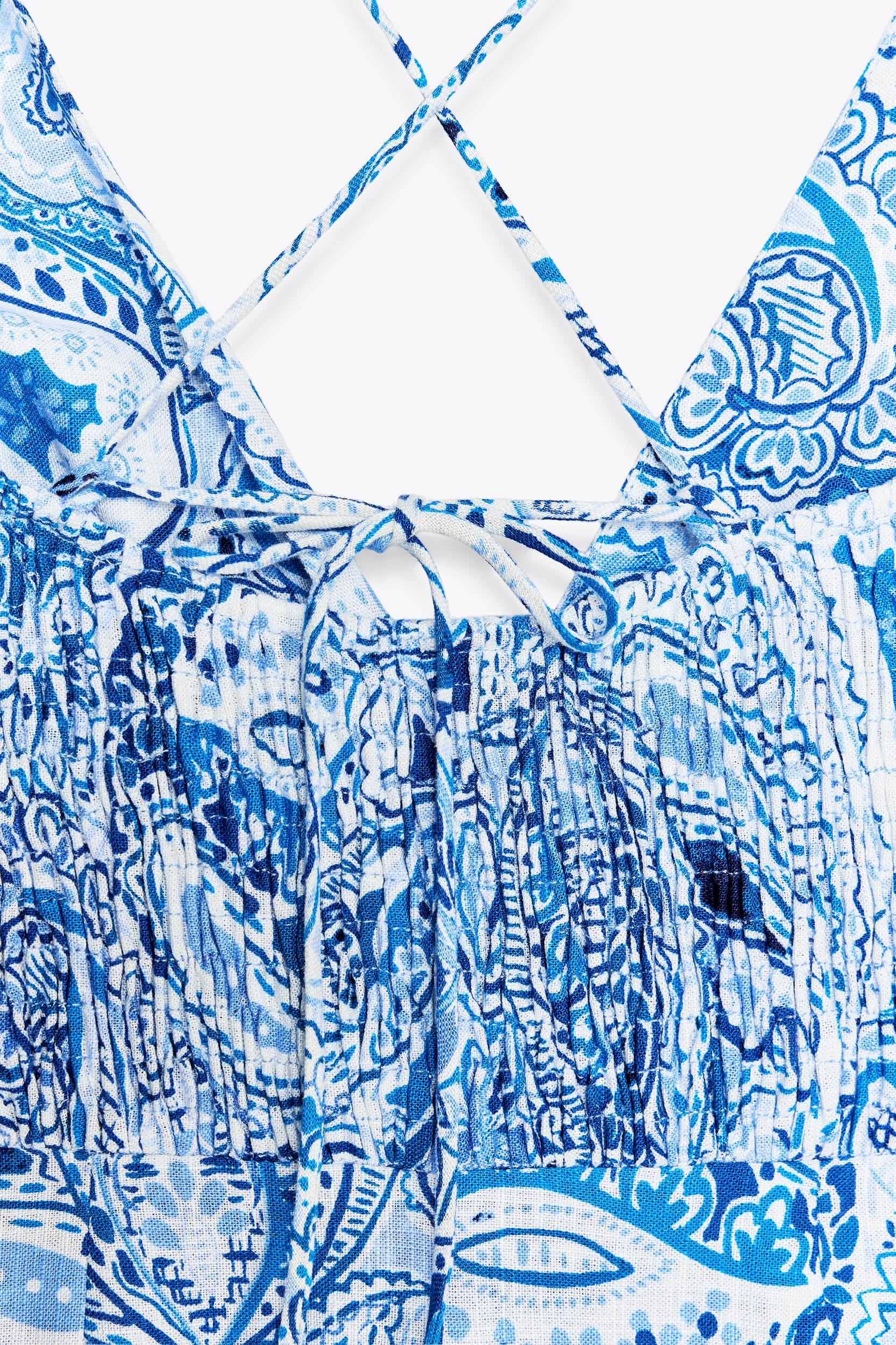 KNOT PRINT MIDI DRESS Product Image