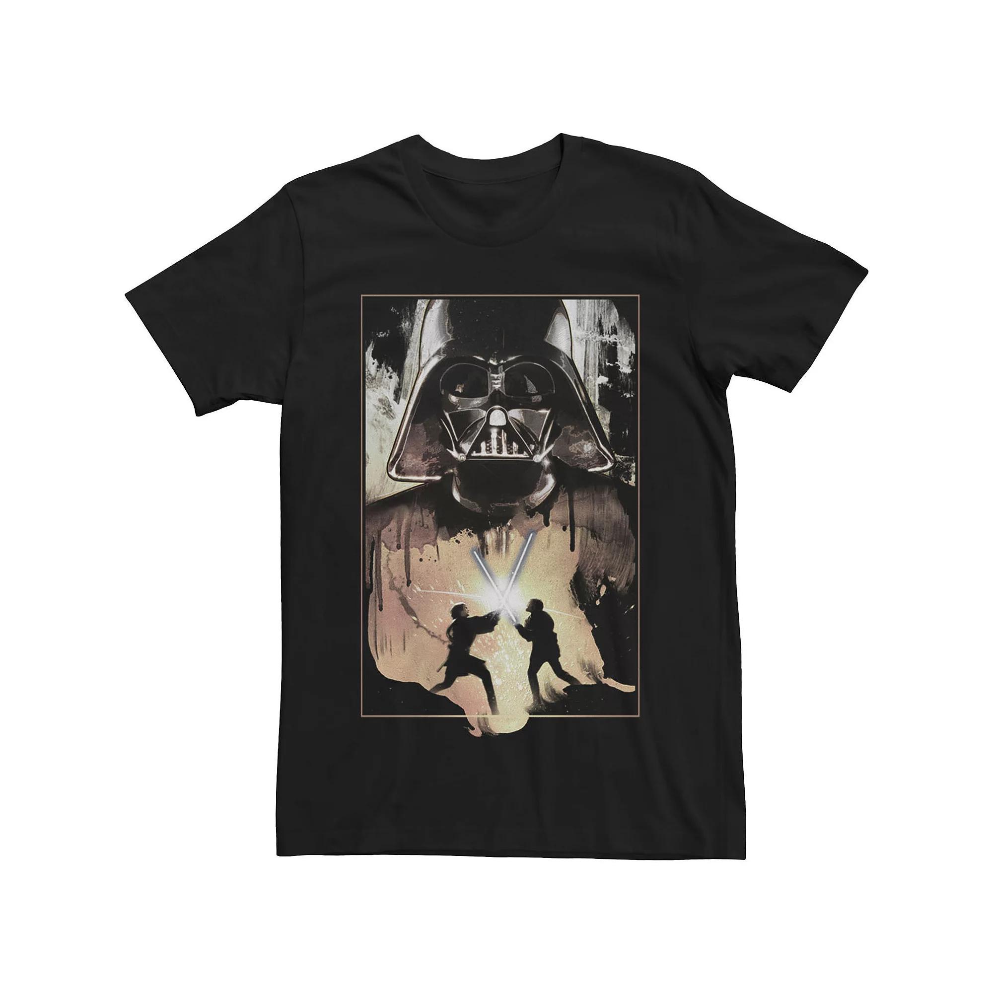 Big & Tall Star Wars Raw Battle Silhouette Poster Tee, Men's, Size: 3XL, Black Product Image