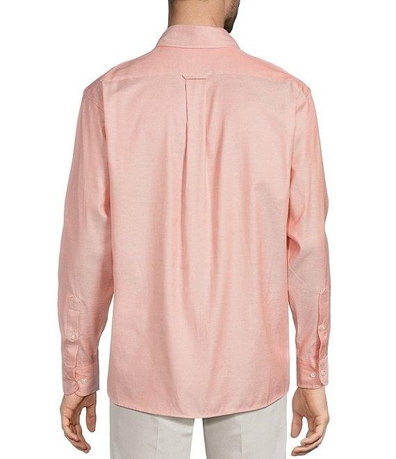 Roundtree & Yorke Long Sleeve Solid Oxford Sport Shirt Product Image