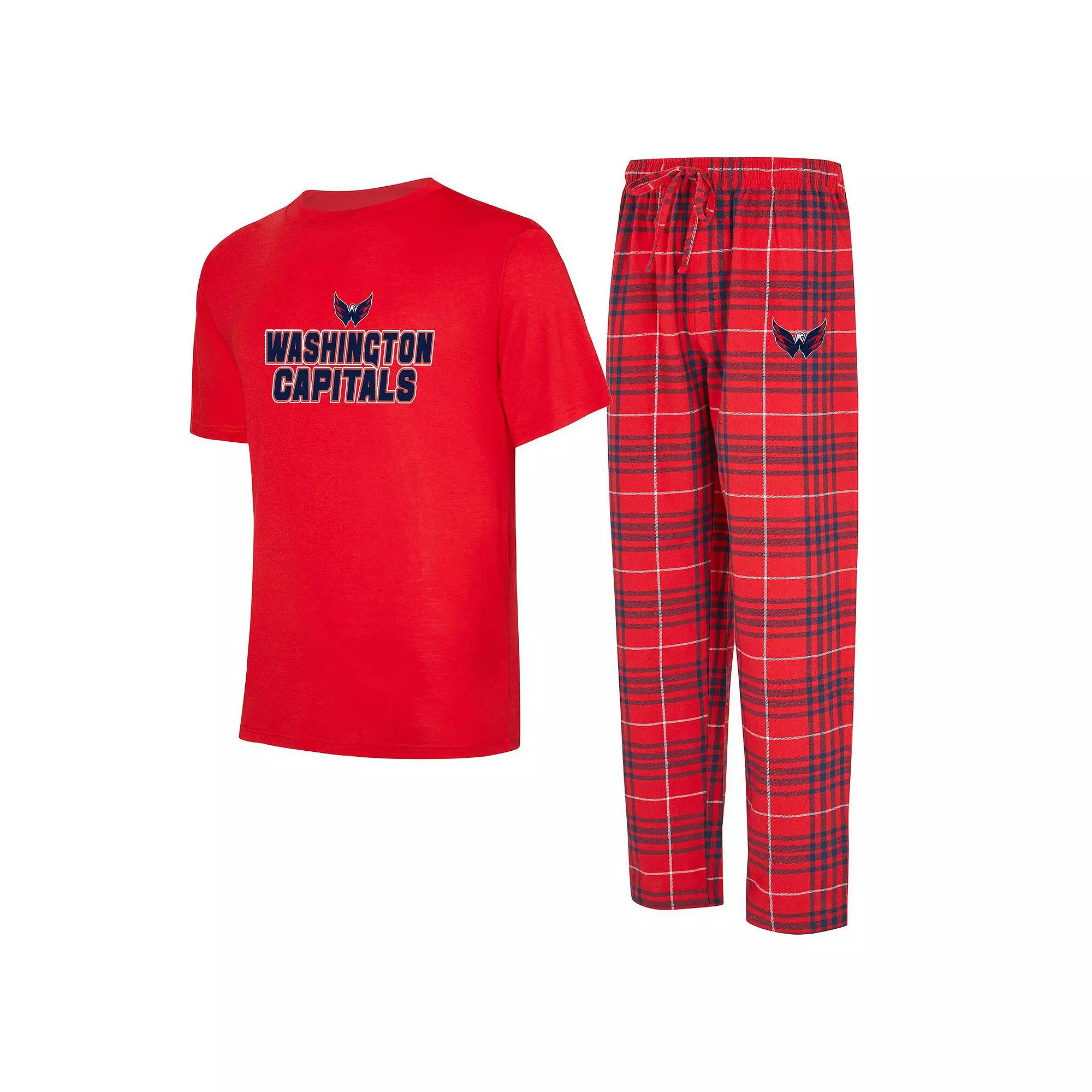 Men's Concepts Sport Washington Capitals Vector T-Shirt & Pants Sleep Set,  Product Image