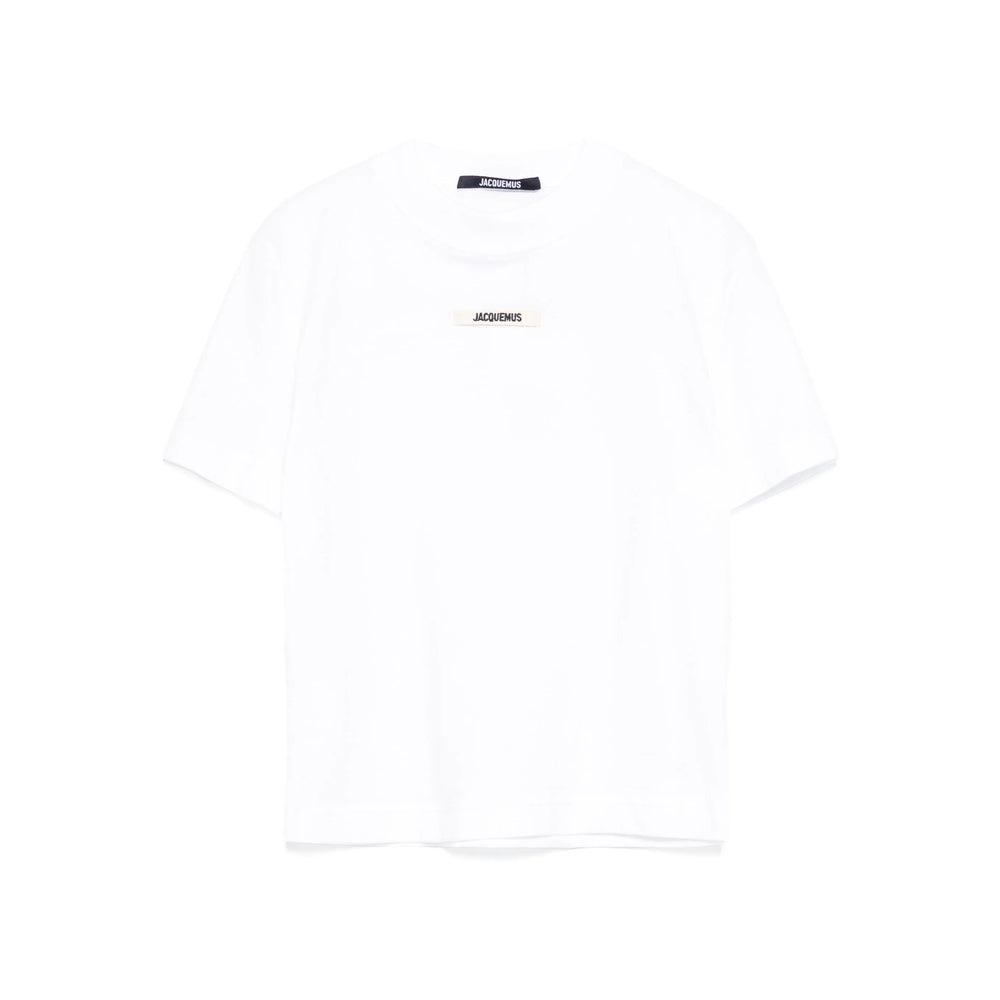 JACQUEMUS The Gros Grain T-shirt In White Product Image