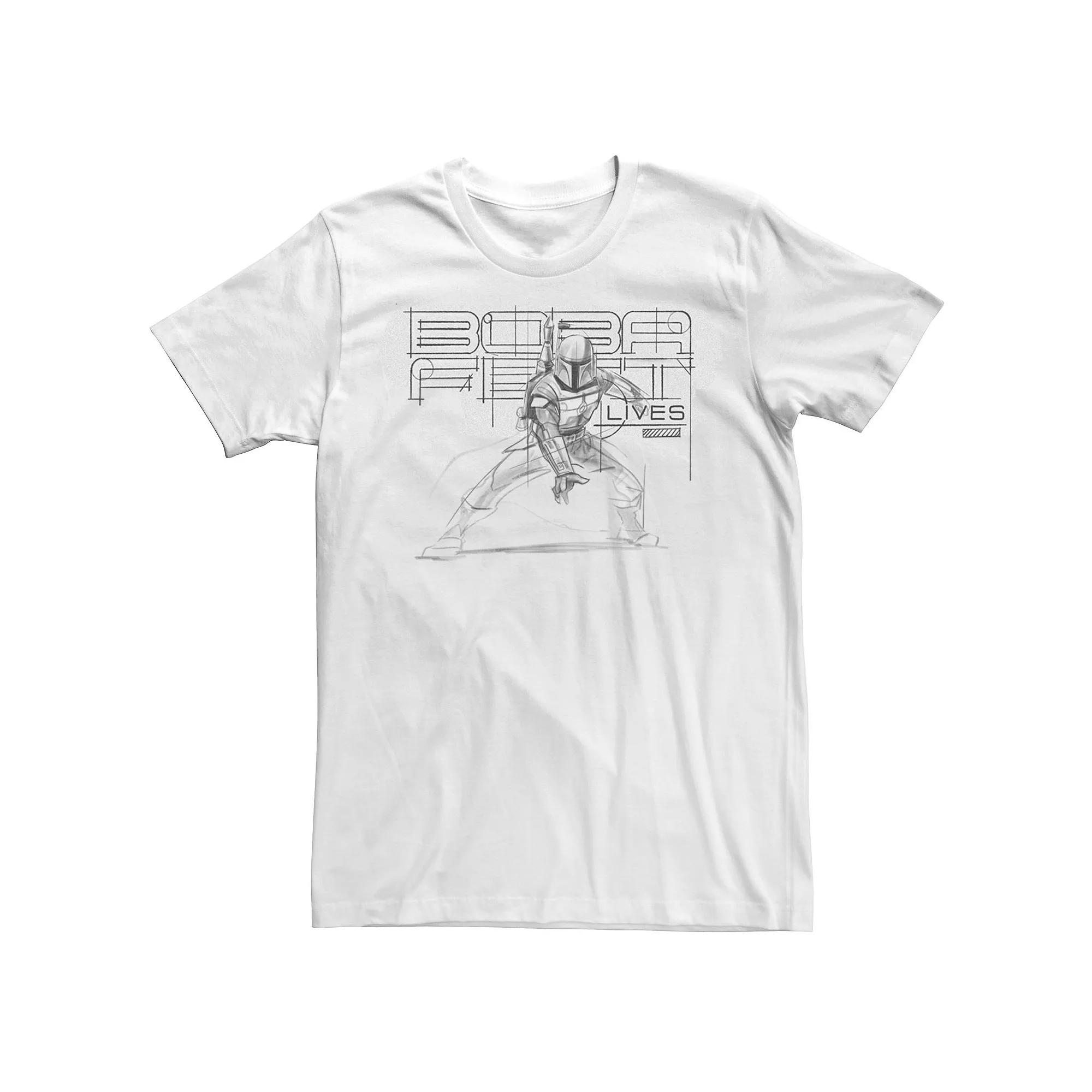 Men's Star Wars The Book Of Boba Fett Line Art Tee,  Product Image