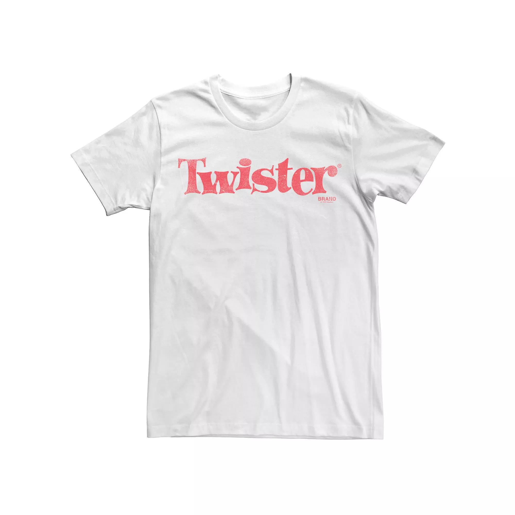 Men's Twister Red Distressed Classic Logo Tee,  Product Image