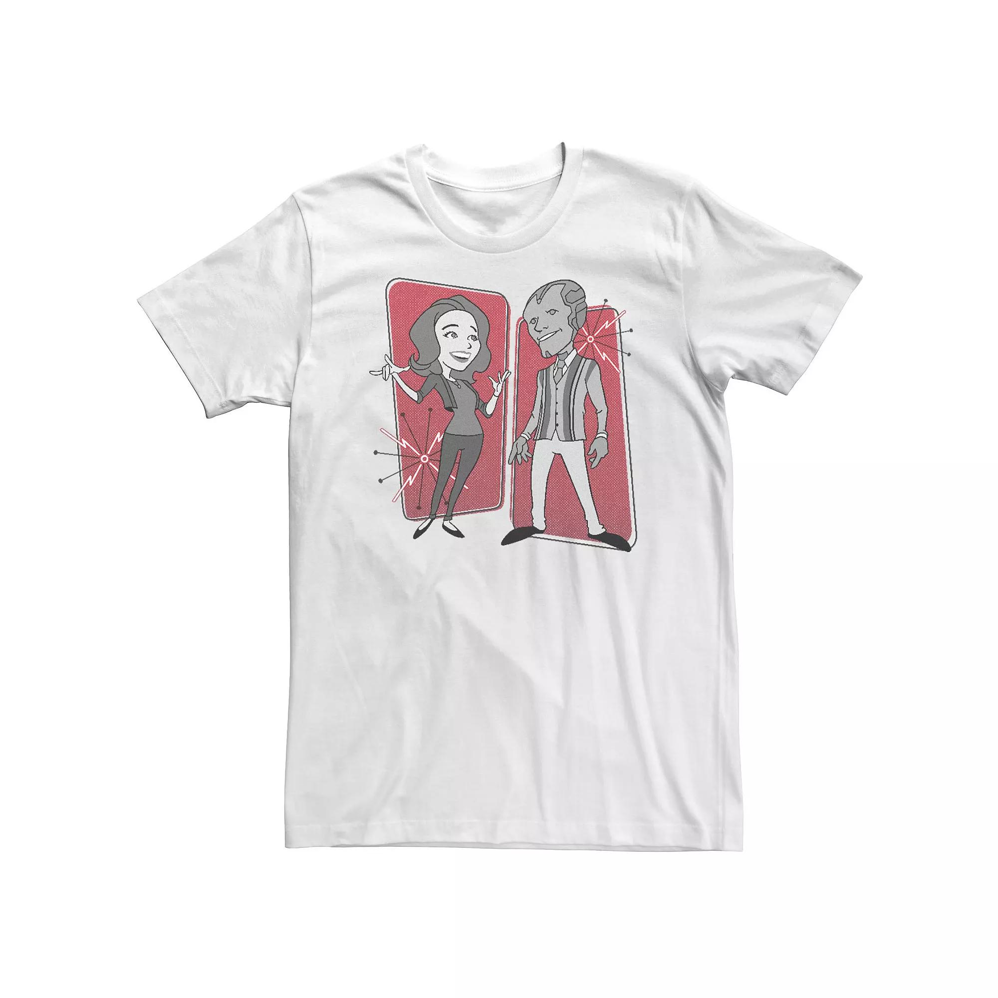 Big & Tall Marvel WandaVision Wanda & Vision '50s Cartoons Tee, Men's,  Product Image