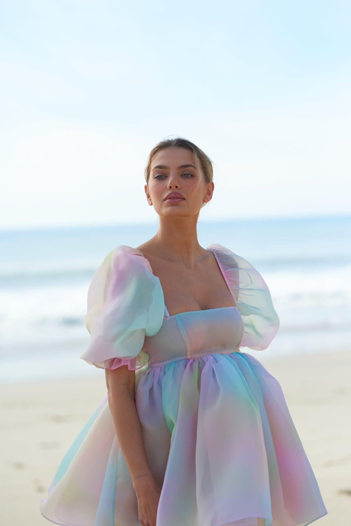 The Rainbow Puff Dress Product Image