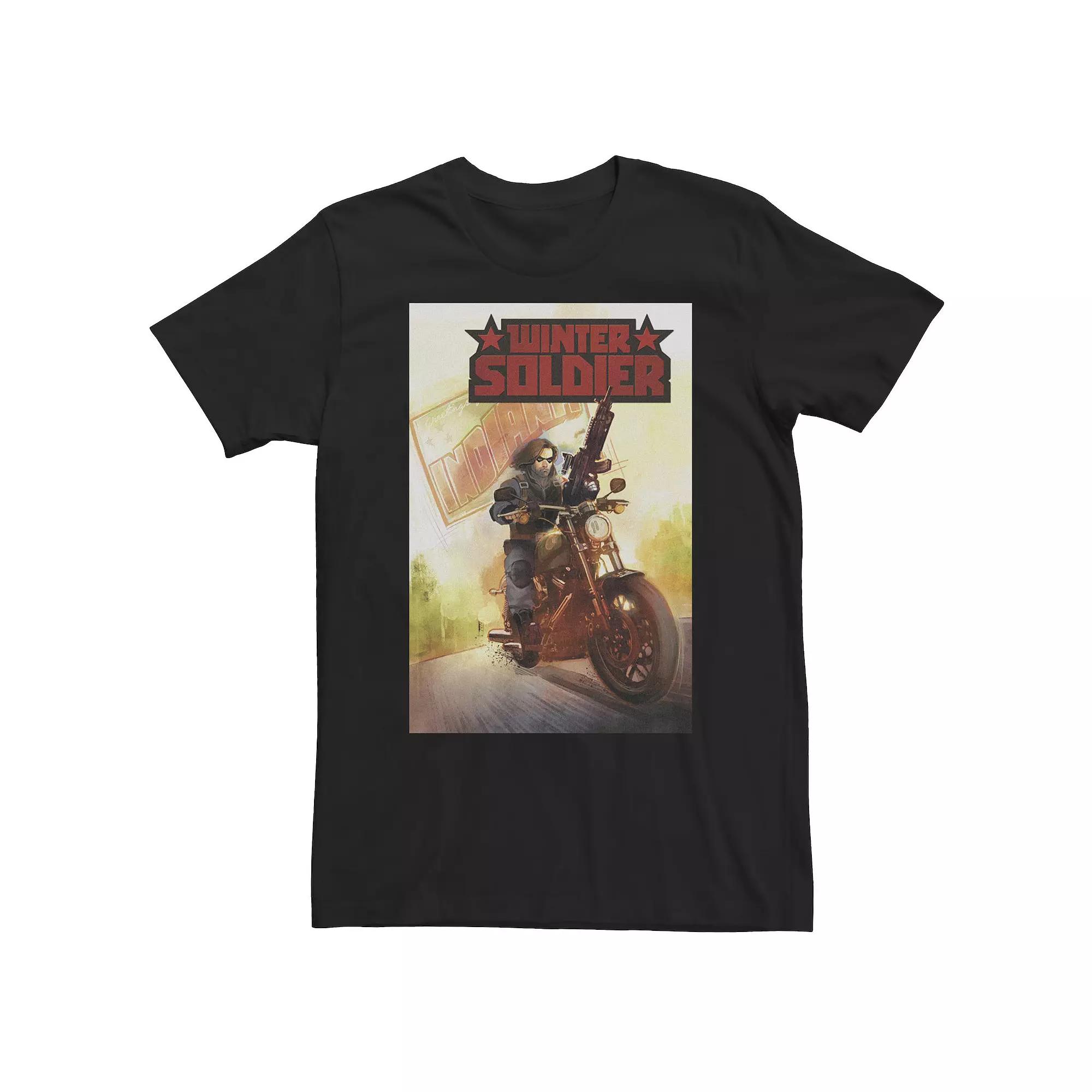 Big & Tall Marvel Winter Soldier Comic Cover Tee, Men's,  Product Image
