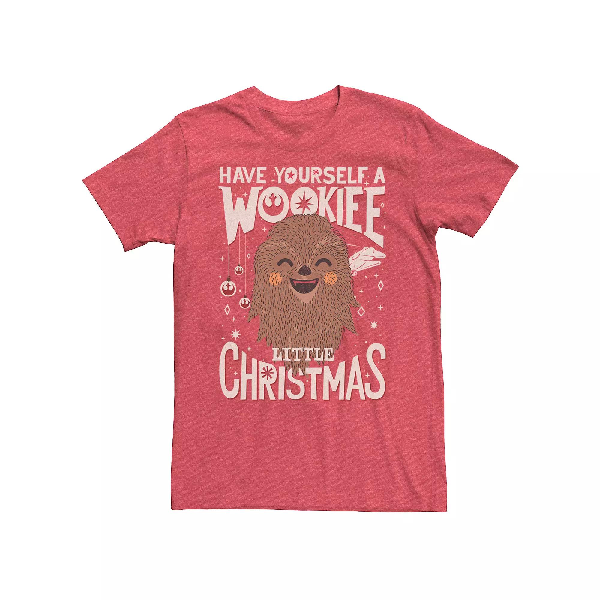 Men's Star Wars Wookiee Christmas Sketched Tee,  Product Image