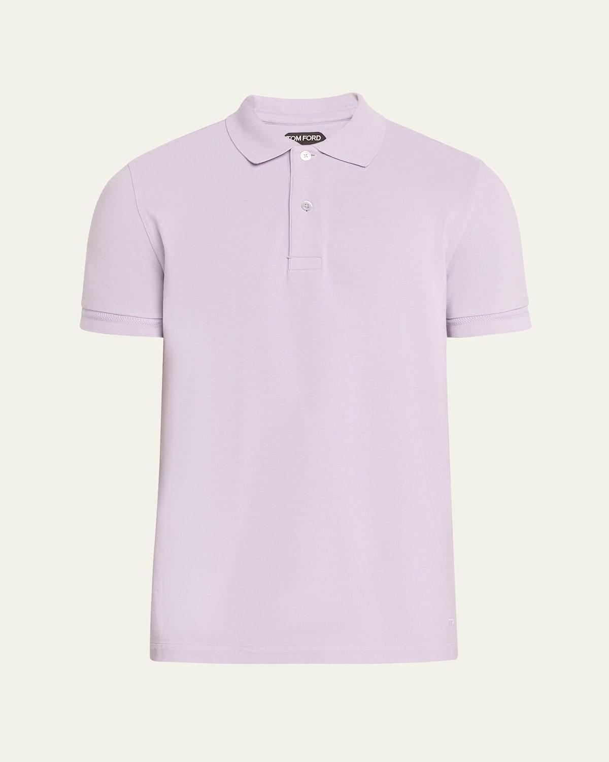 Mens Cotton Pique Polo Shirt Product Image