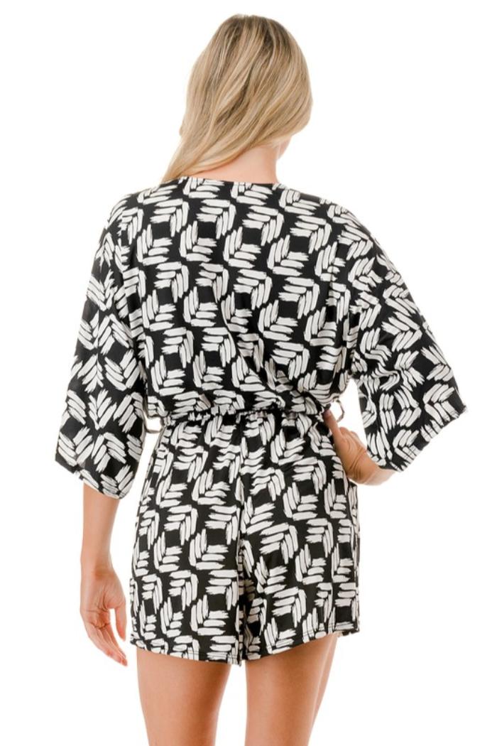 Kimono Sleeve Romper Product Image