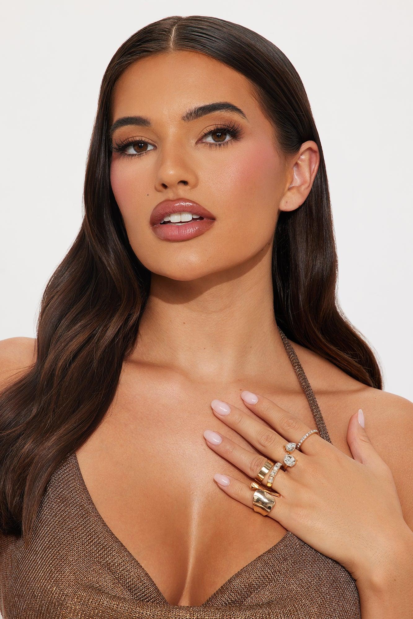 Living Lux 5 Piece Multi Ring Set - Gold Female Product Image