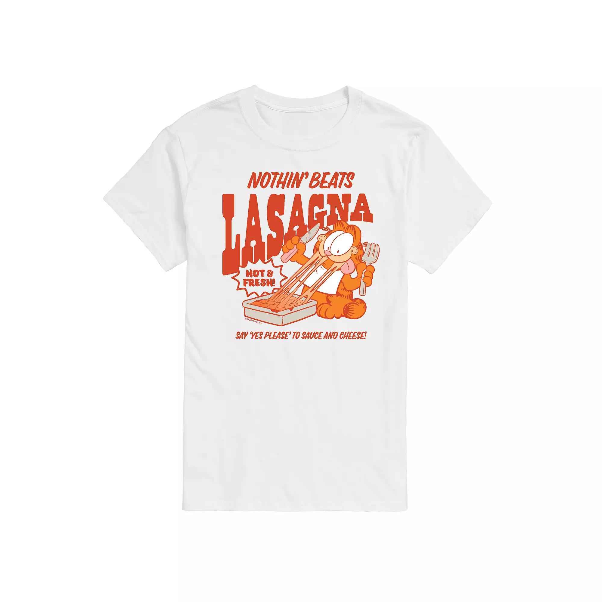 Big & Tall Garfield Nothin' Beats Lasagna Graphic Tee, Men's,  Product Image