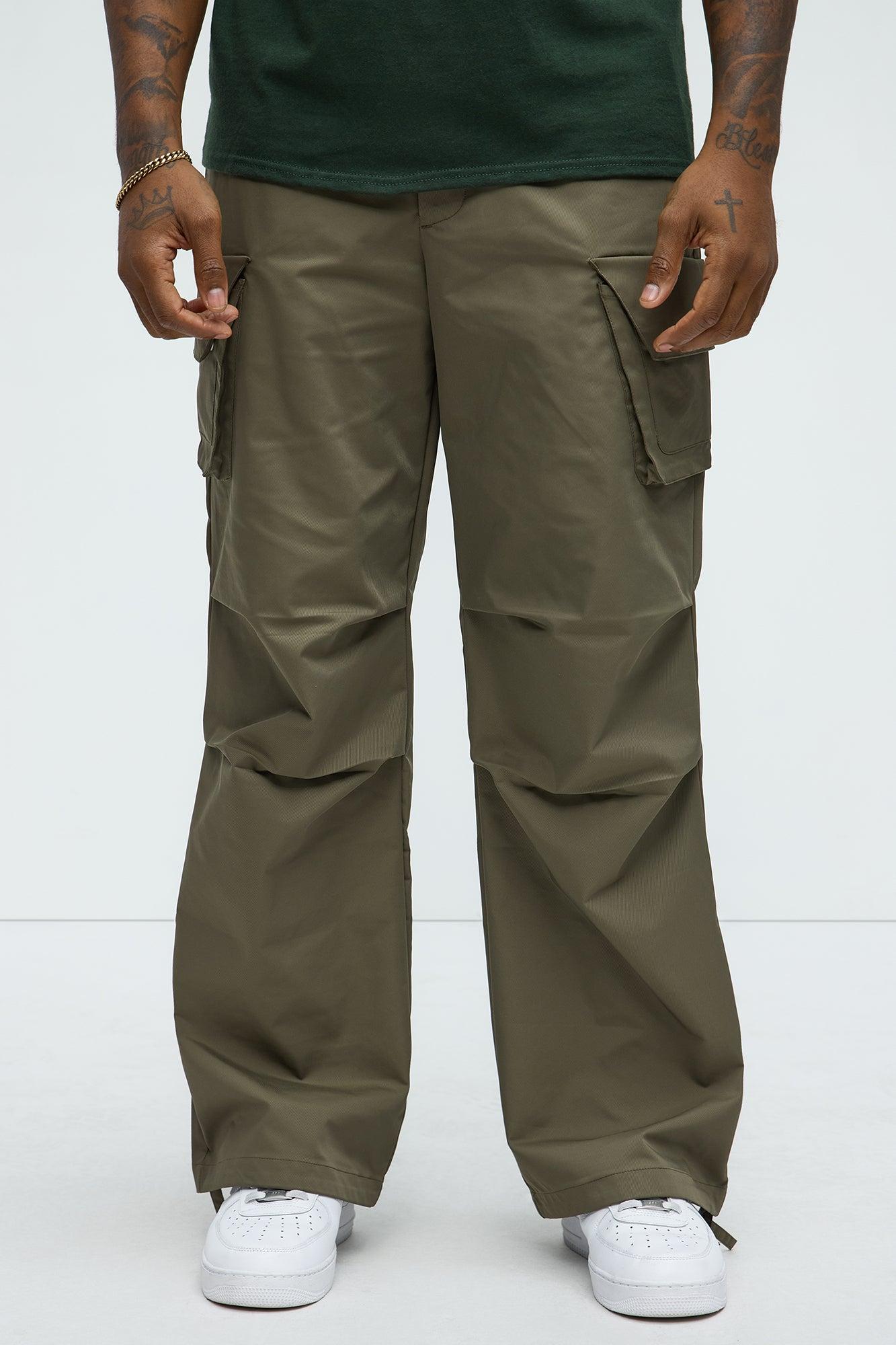 Baggy Belden Cargo Pants - Olive Product Image