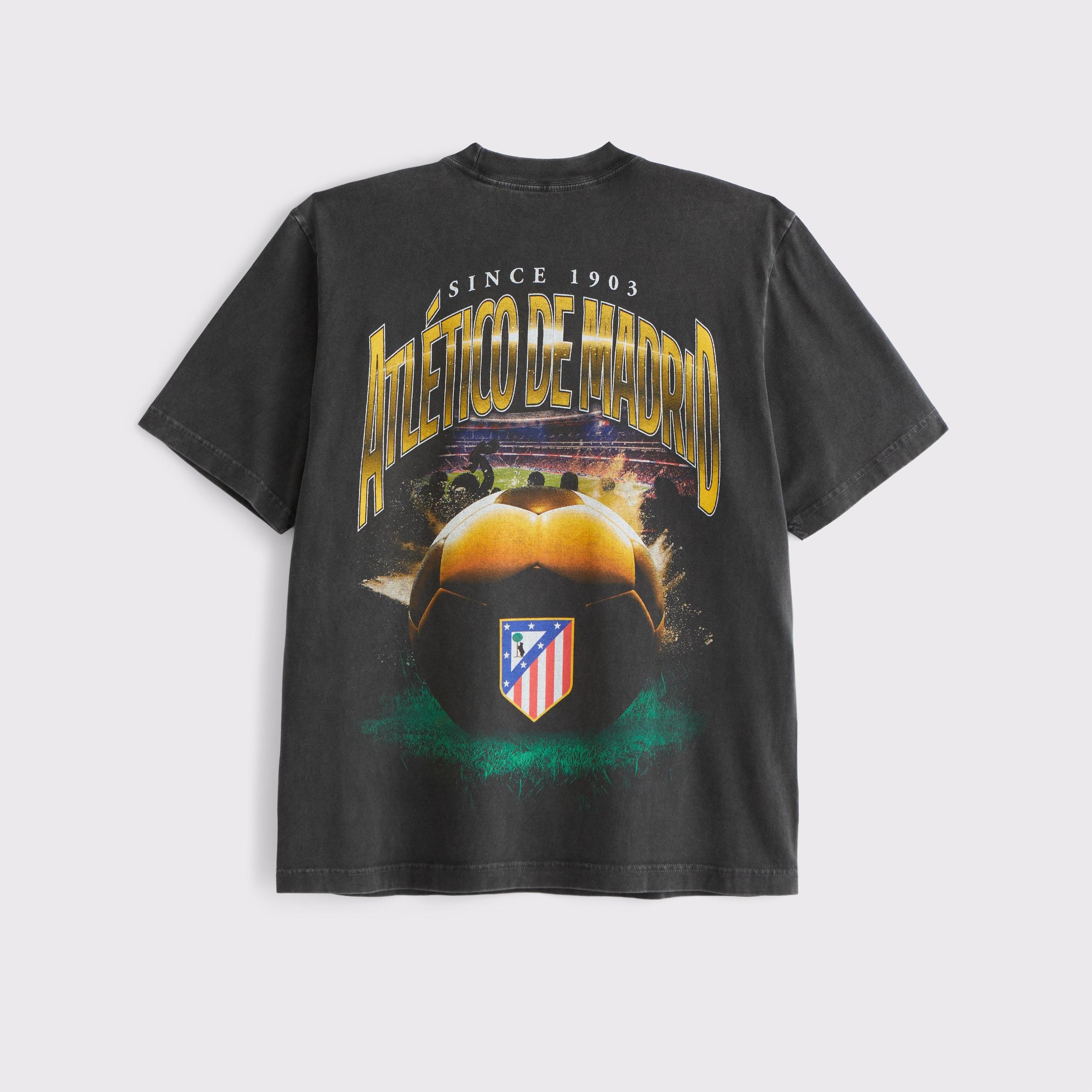 Atlético de Madrid Vintage-Inspired Graphic Tee Product Image
