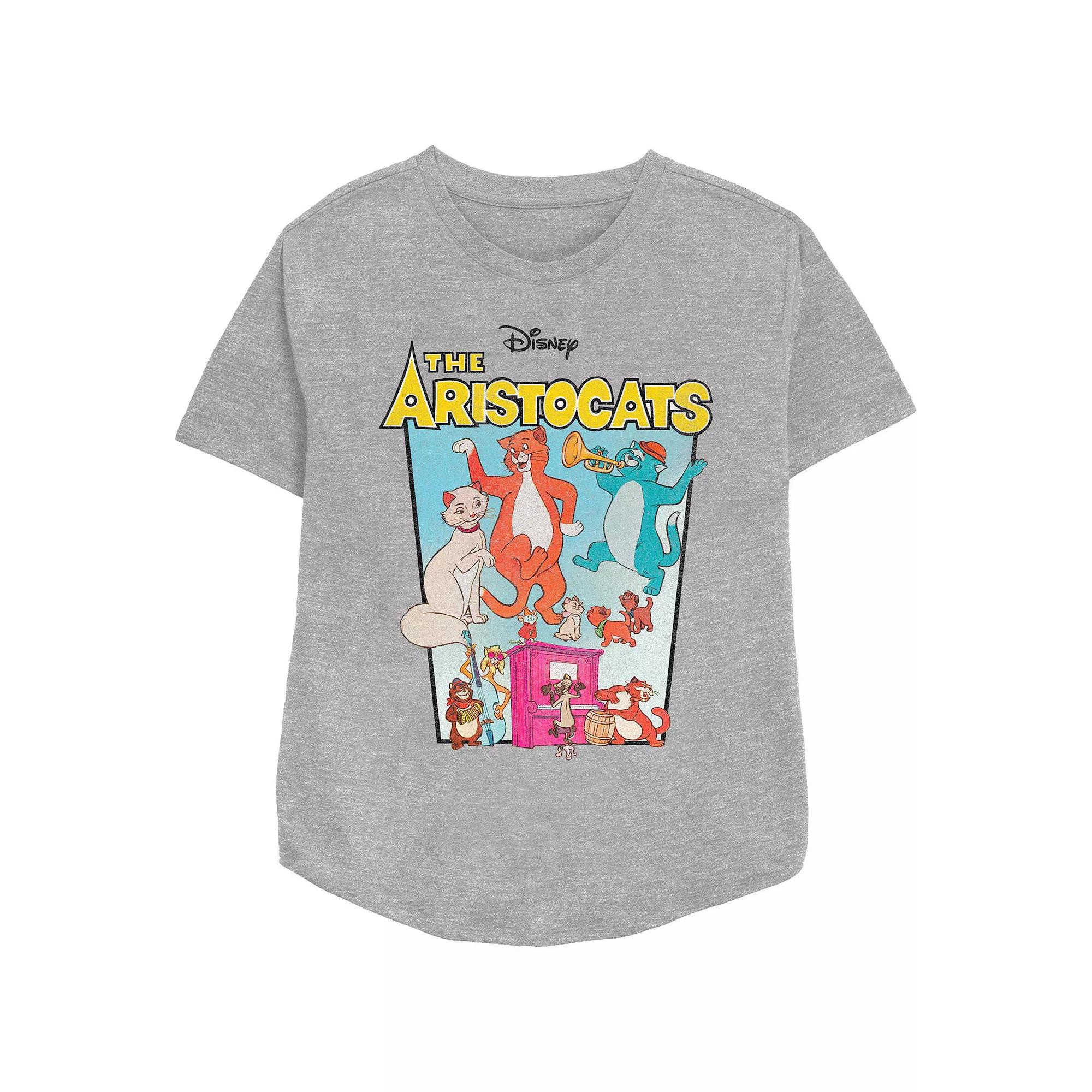 Disney's The Aristocats Women's Vintage Movie Poster Graphic Tee,  Product Image