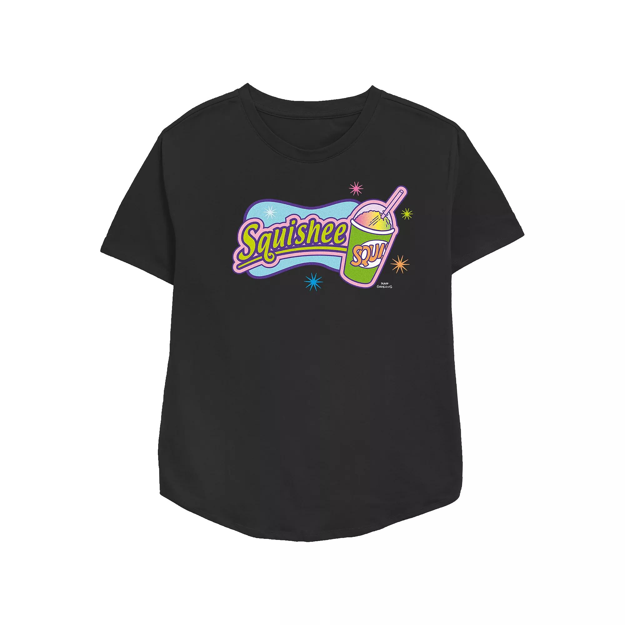 Women's The Simpsons Squishee Logo Relaxed Fit Graphic Tee, Girl's,  Product Image