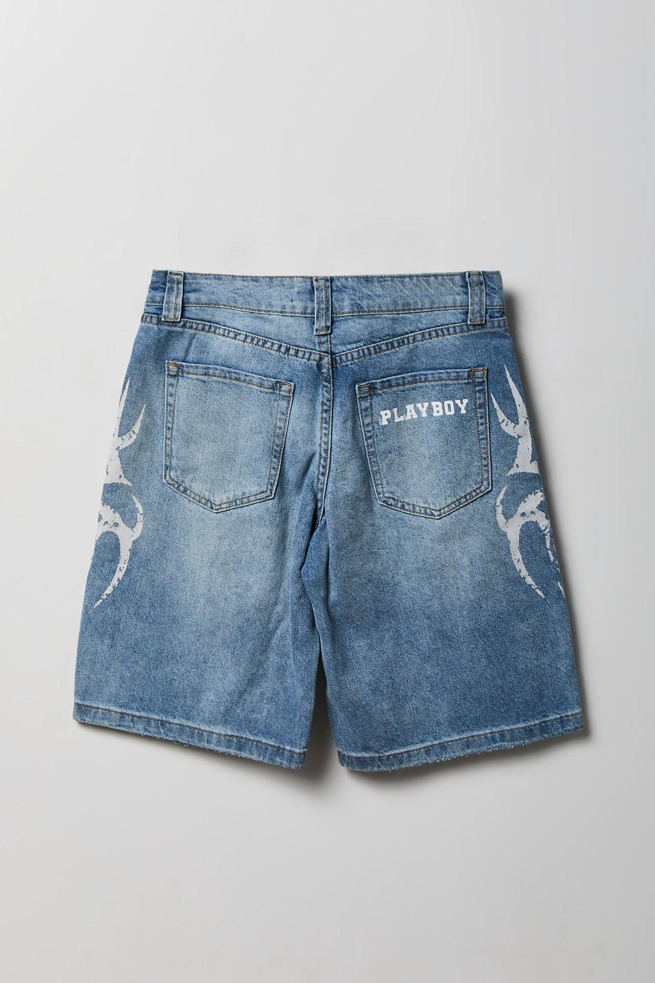 Playboy Print Low Rise Jort Female Product Image