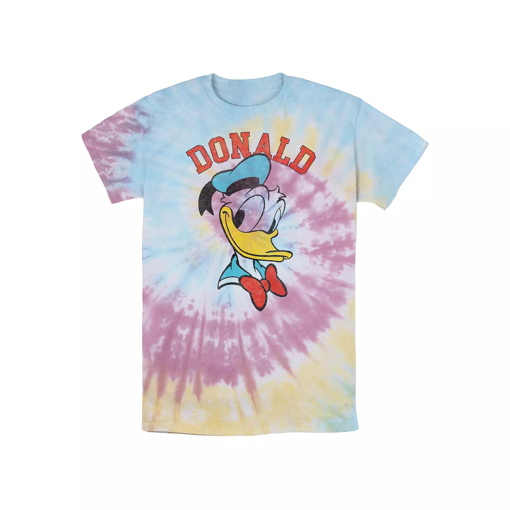 Men's Disney Mickey And Friends Donald Duck Happy Big Face Wash Tee,  Product Image