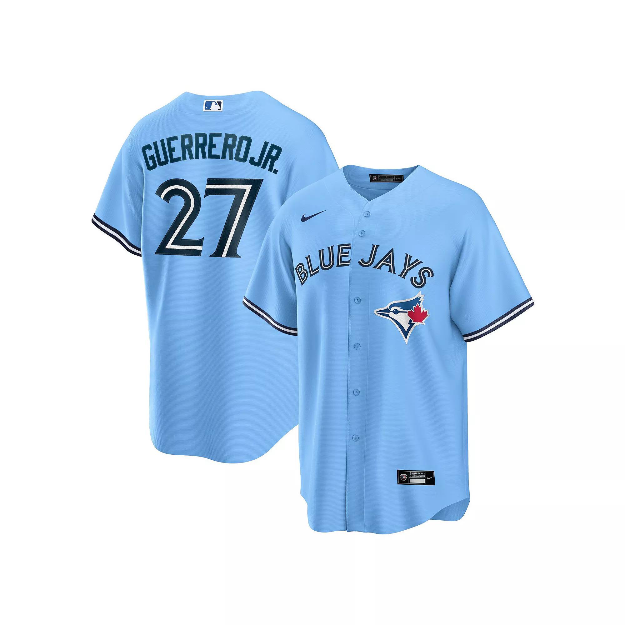 Men's Nike Vladimir Guerrero Jr. Powder Blue Toronto Blue Jays Alternate Replica Player Jersey, Size: XL, Jay Light Product Image
