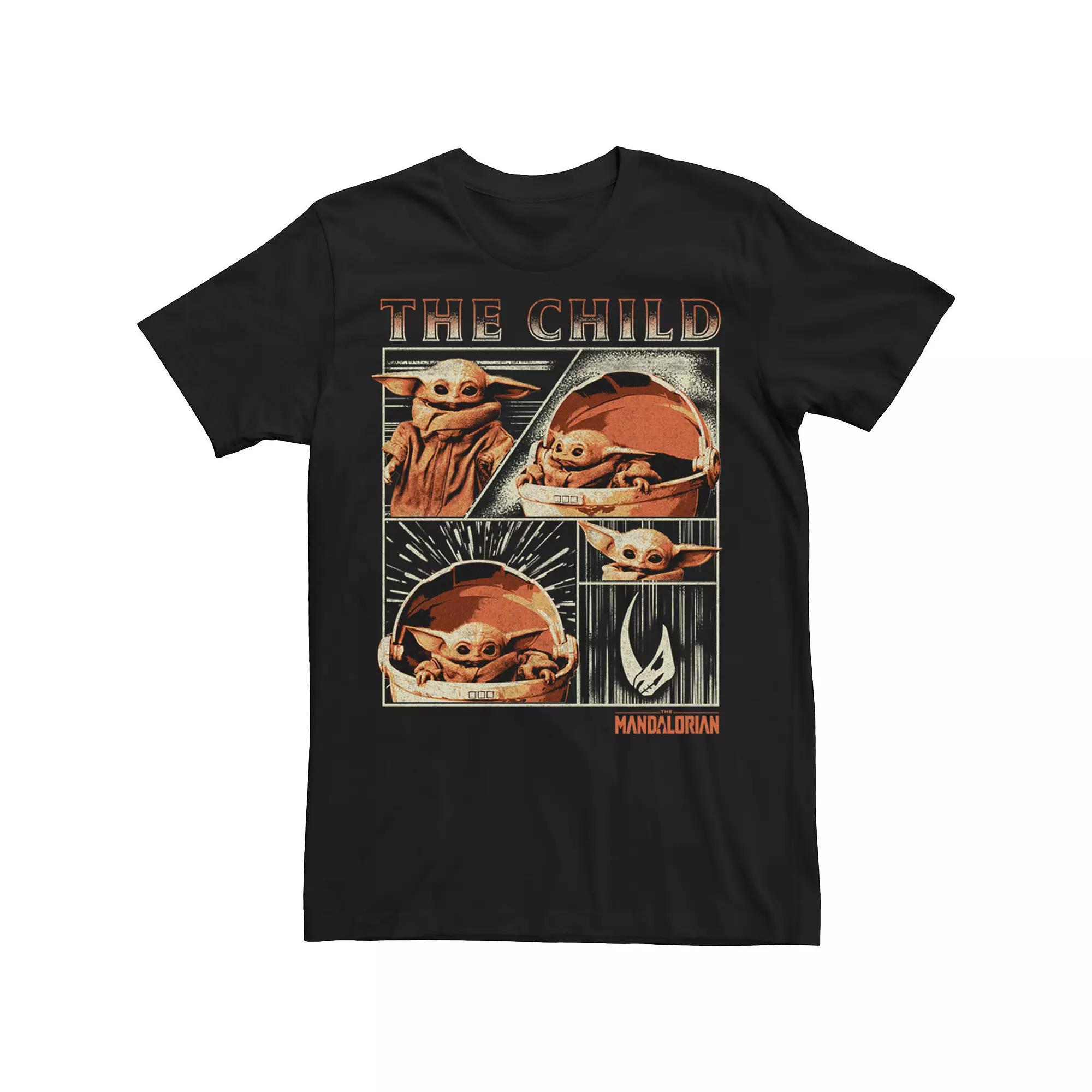 Big & Tall Star Wars The Mandalorian The Child Panels Tee, Men's,  Product Image