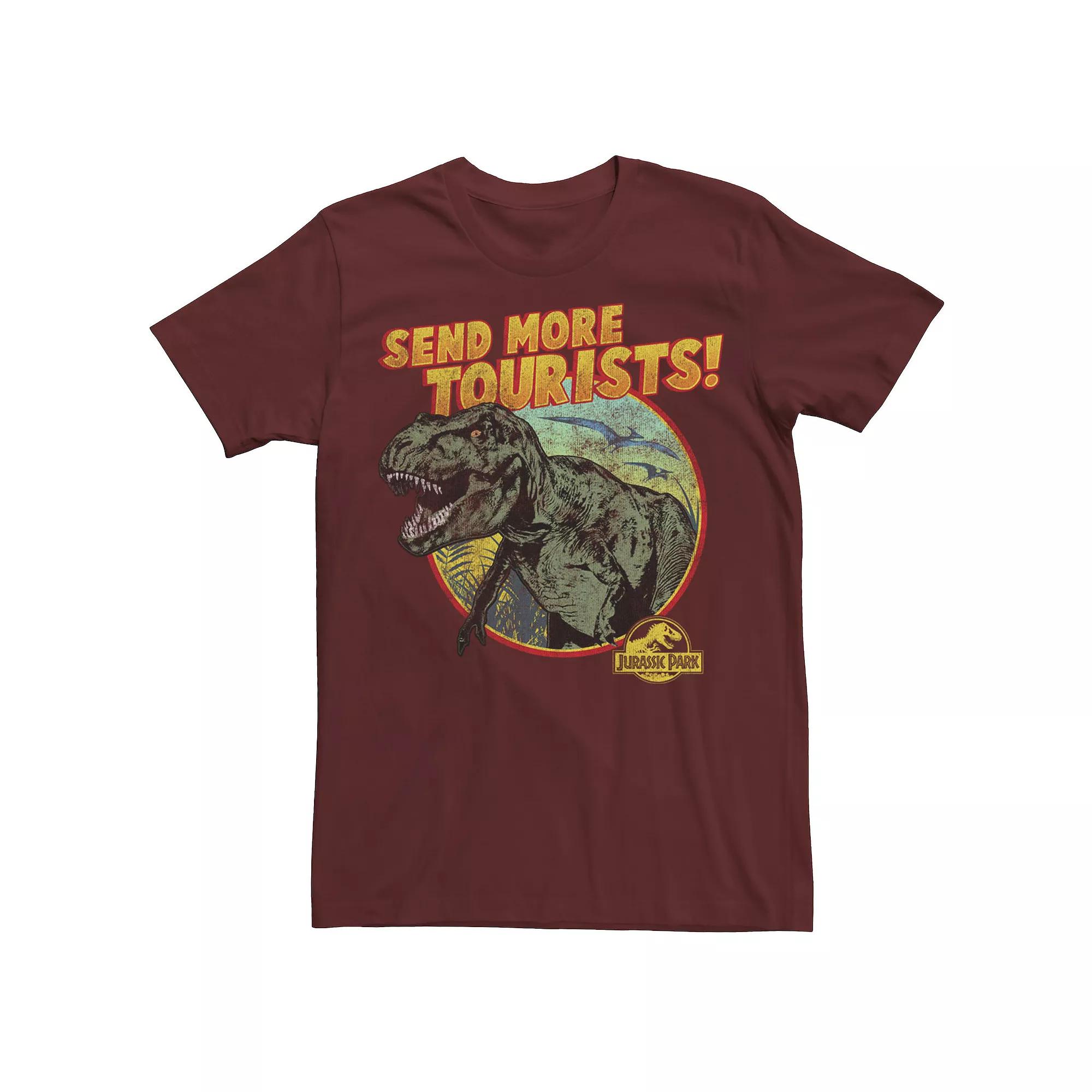 Big & Tall Jurassic Park Sunset Circle Graphic Tee, Men's,  Product Image