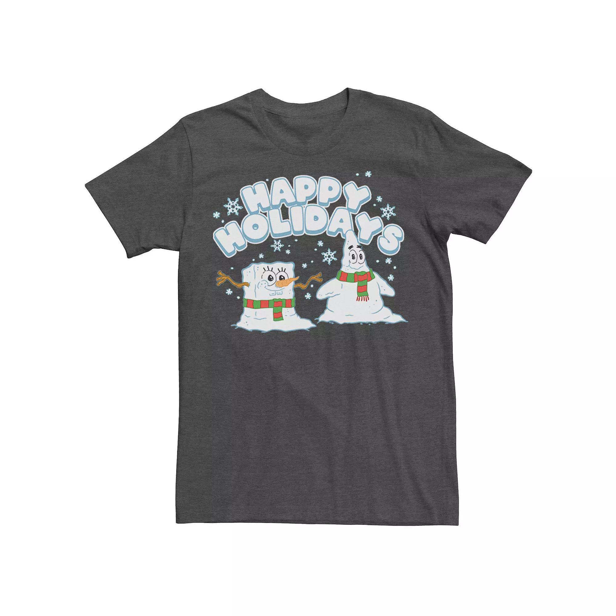 Men's Spongebob Squarepants Patrick Snowmen Tee,  Product Image