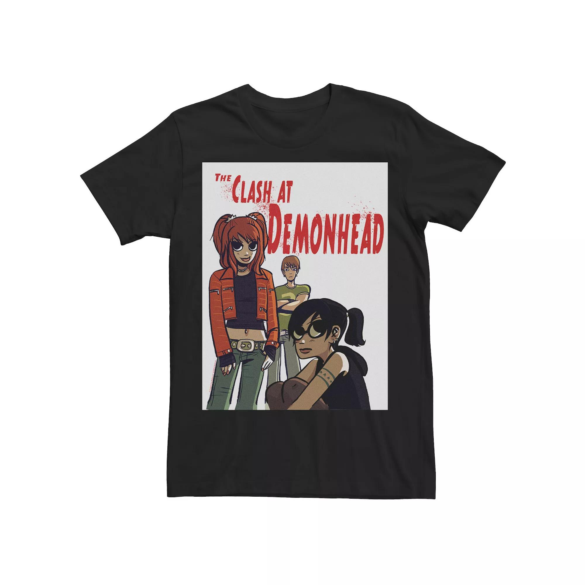 Men's Scott Pilgrim Vs. The World The Clash At Demonhead Band Graphic Tee, Size: Medium, Black Product Image